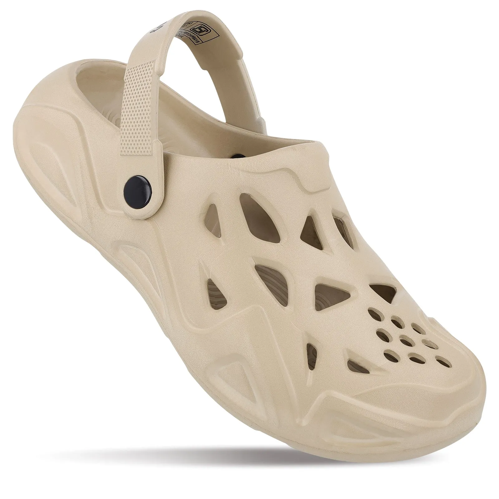 Walkaroo Men's Clogs  - WC8763 Khaki Comfortable Vacation Shoes