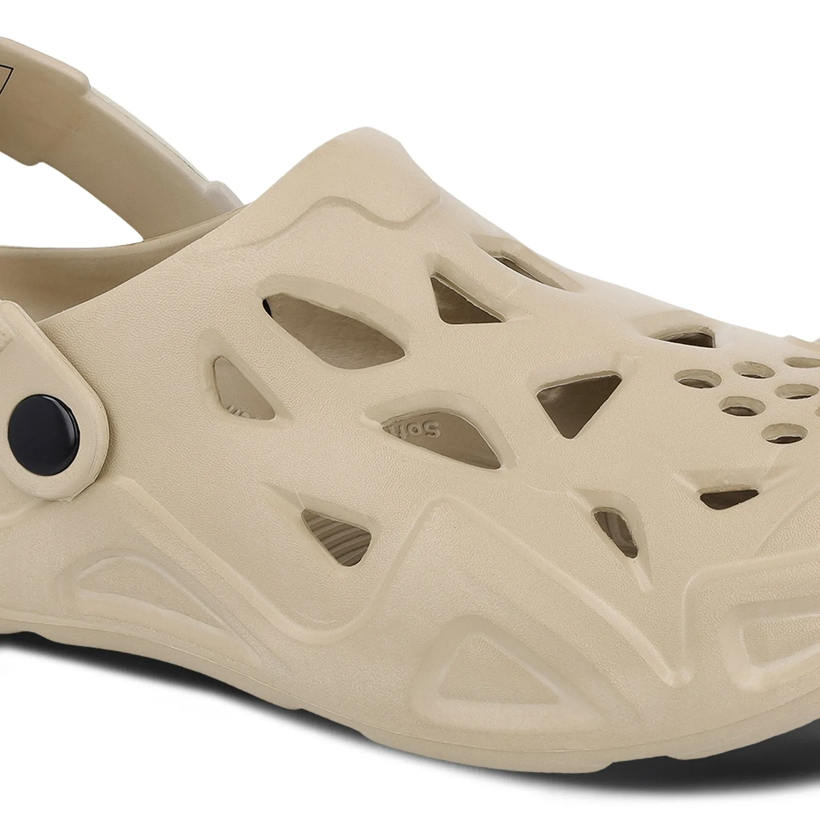 Walkaroo Men's Clogs  - WC8763 Khaki Walking Sandals