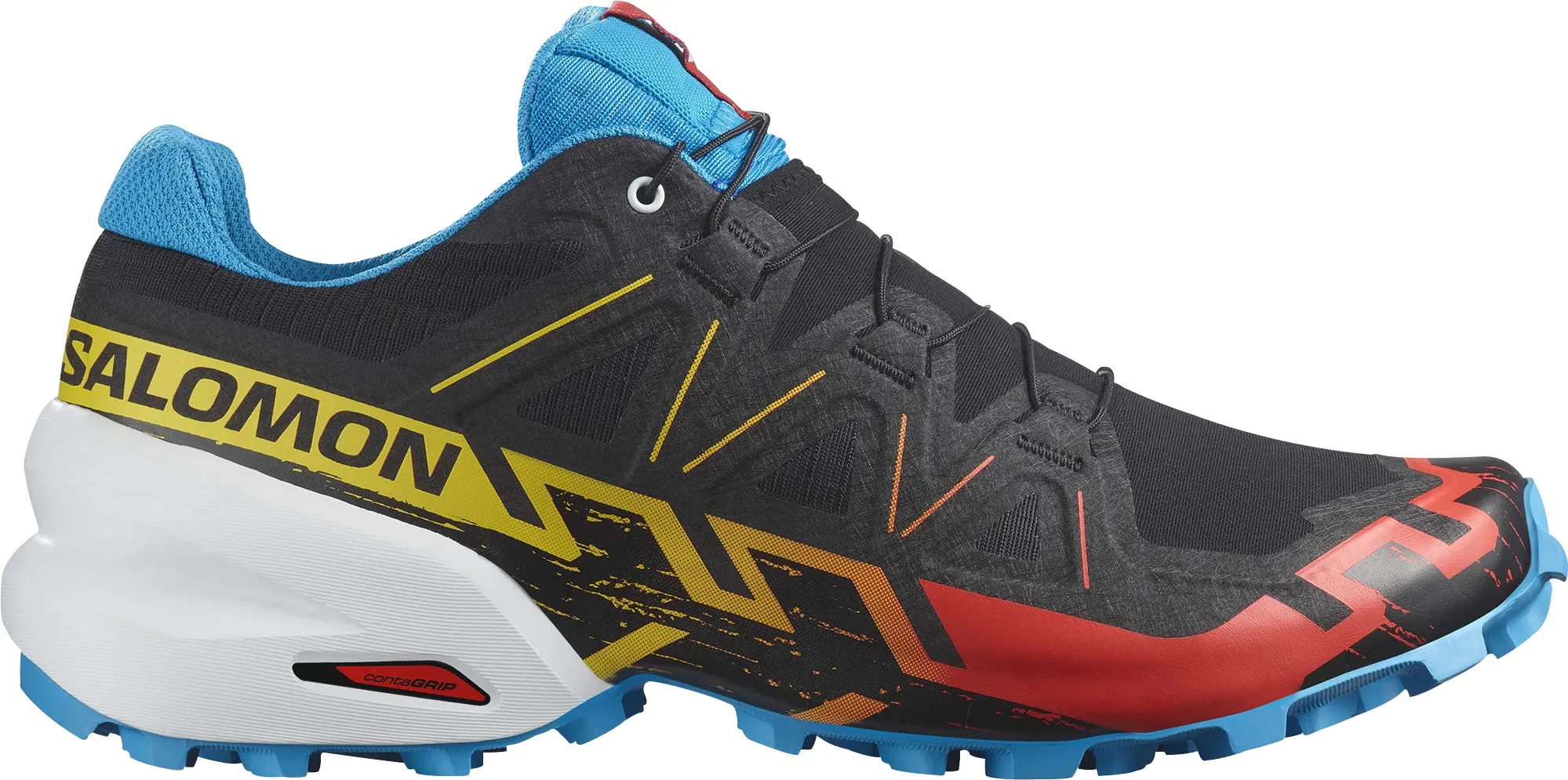 Salomon Speedcross 6 Mens Trail Running Shoes - Black Slim Line