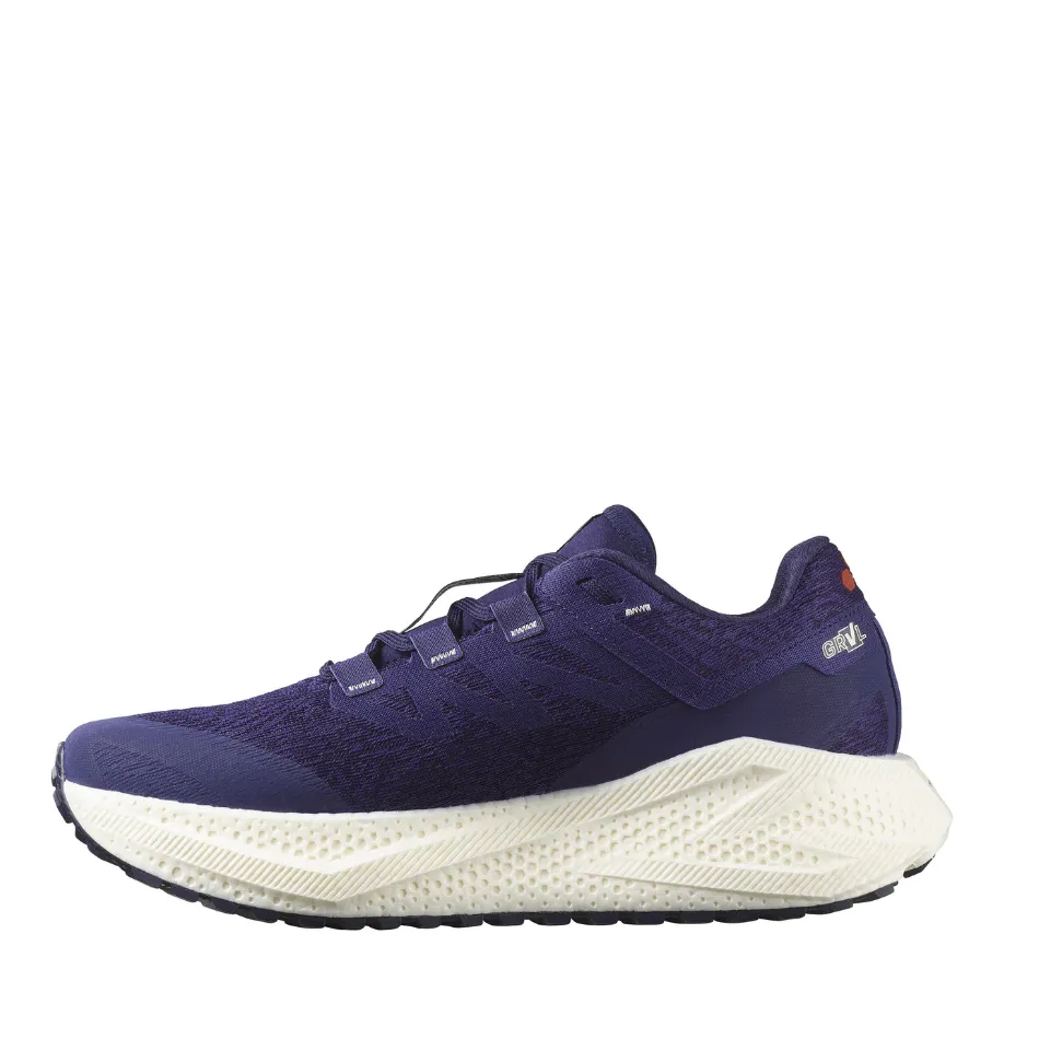 Comfort Tongue proper alignment Salomon Women's Aeroglide 3 GRVL Running Shoes in Astral Aura/Vanilla Ice/Haute Red AW25