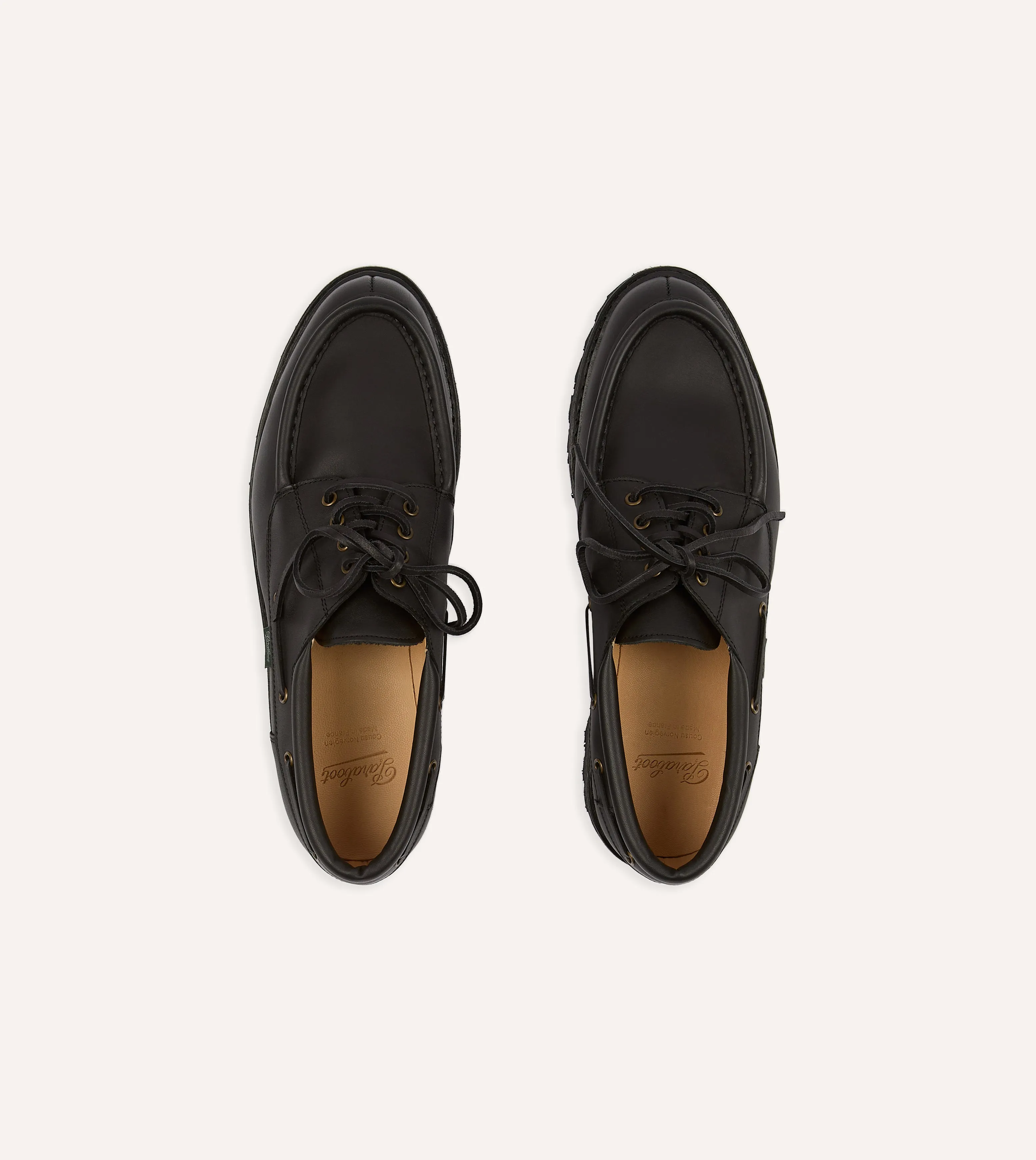 Stretch Fabric Weekend Trip Paraboot Chimey Noir Calf Leather Derby Shoe