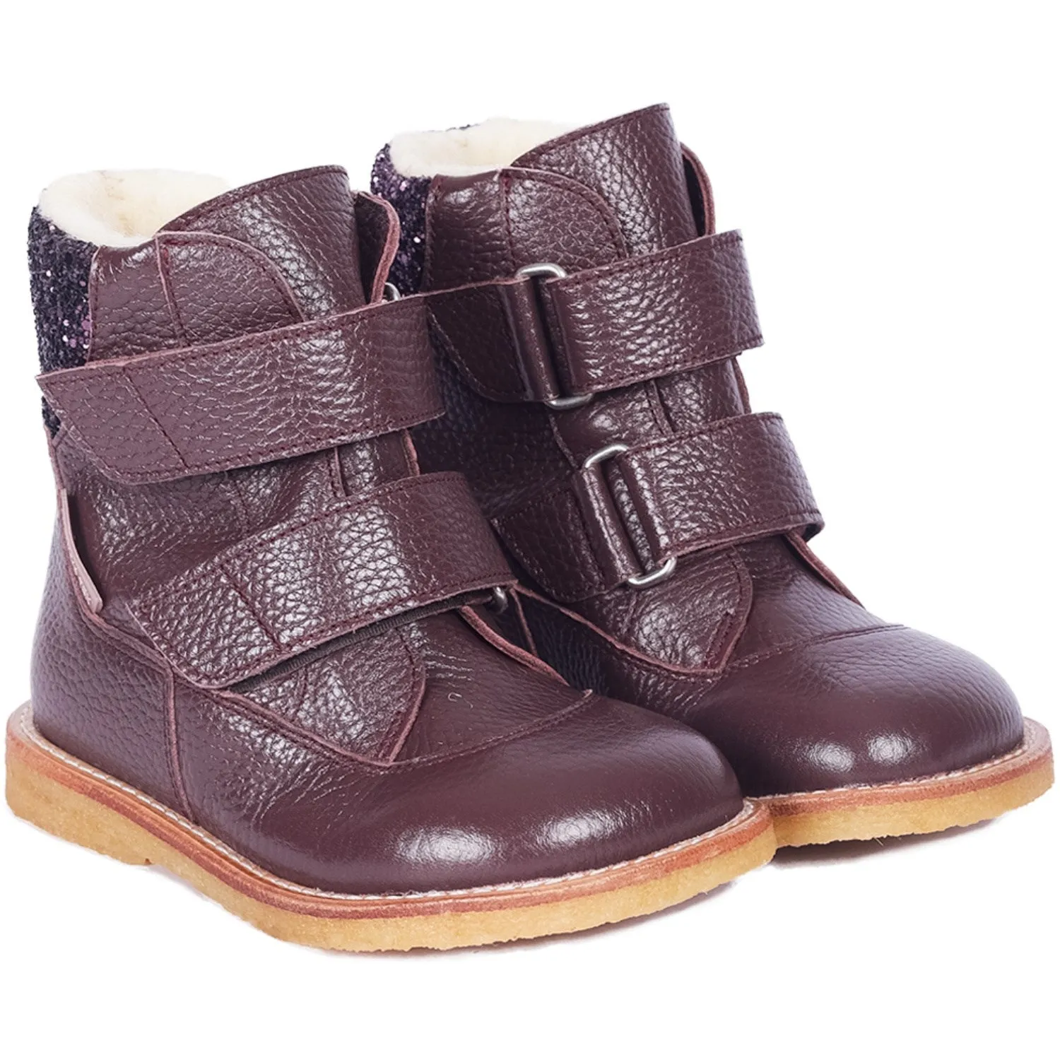 Snow Explorer Boots Angulus Dusty Aubergine/Aubergine Glitter TEX & Velcro Boot