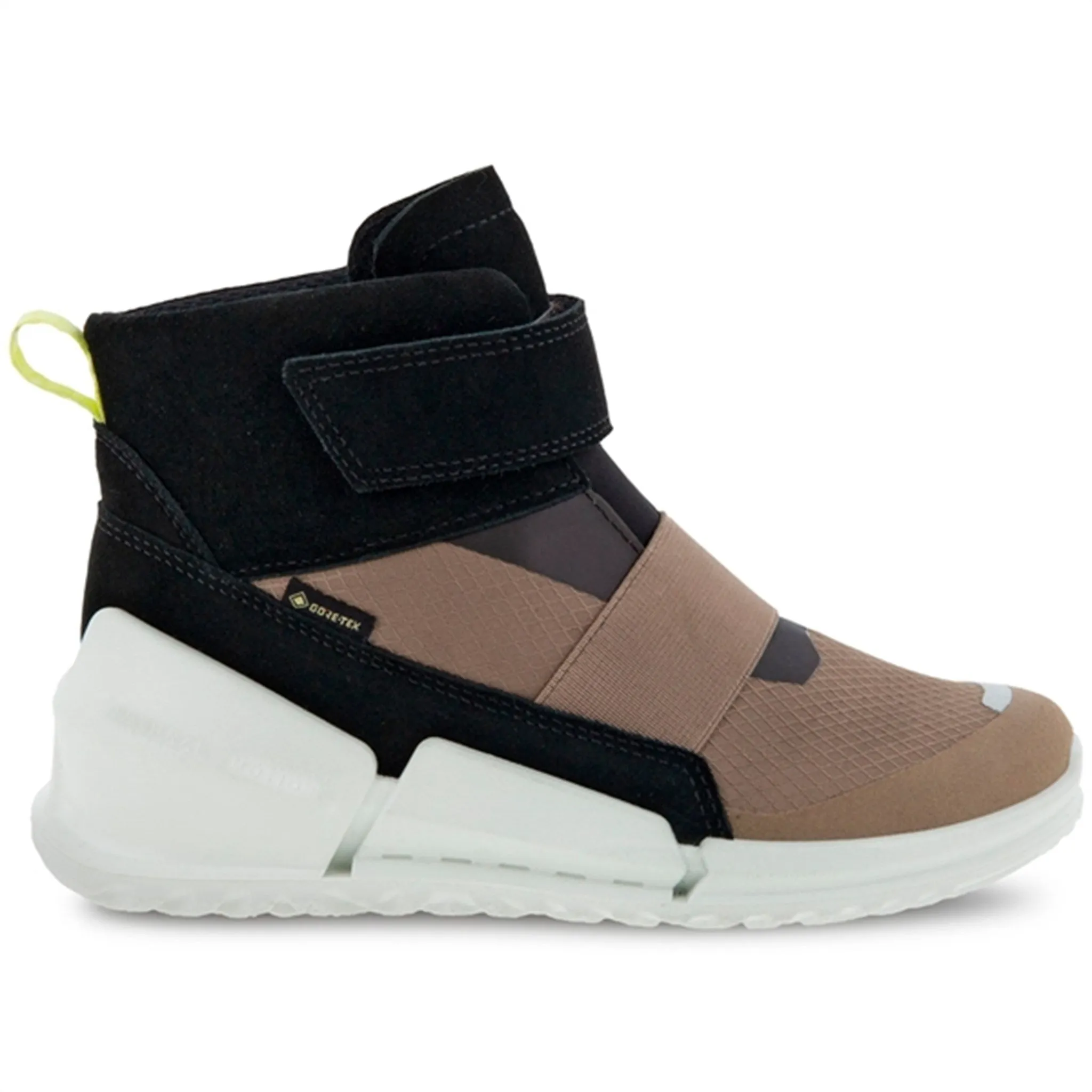 Ecco Biom K1 Ankle Boot Taupe/Black Flexible Teen