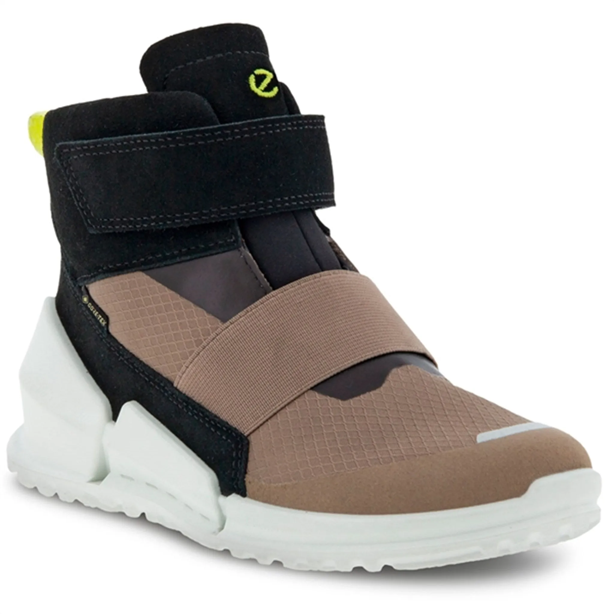 Heavy Winter Shoes Ice Resistant Ecco Biom K1 Ankle Boot Taupe/Black