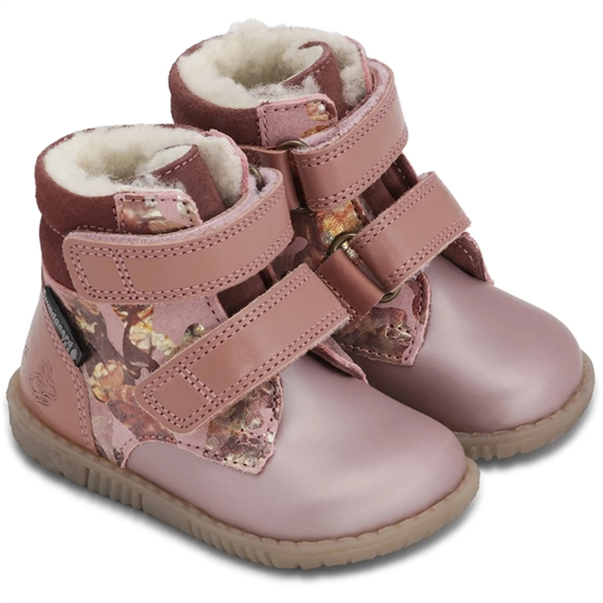 Heavy Snowfall Snow Kids Bundgaard Rabbit Strap Tex Winter Boot Rose Mili