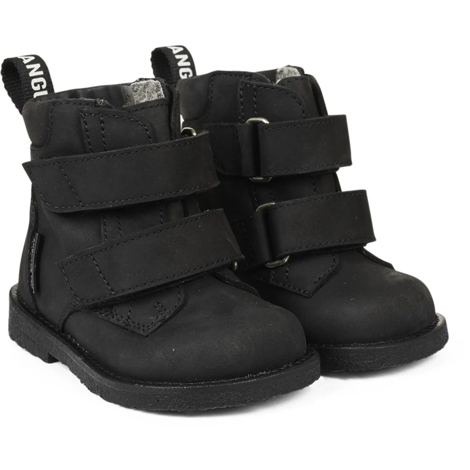 Angulus Black Beginner Tex-Boot Med logo and Velcro Closure Breathable
