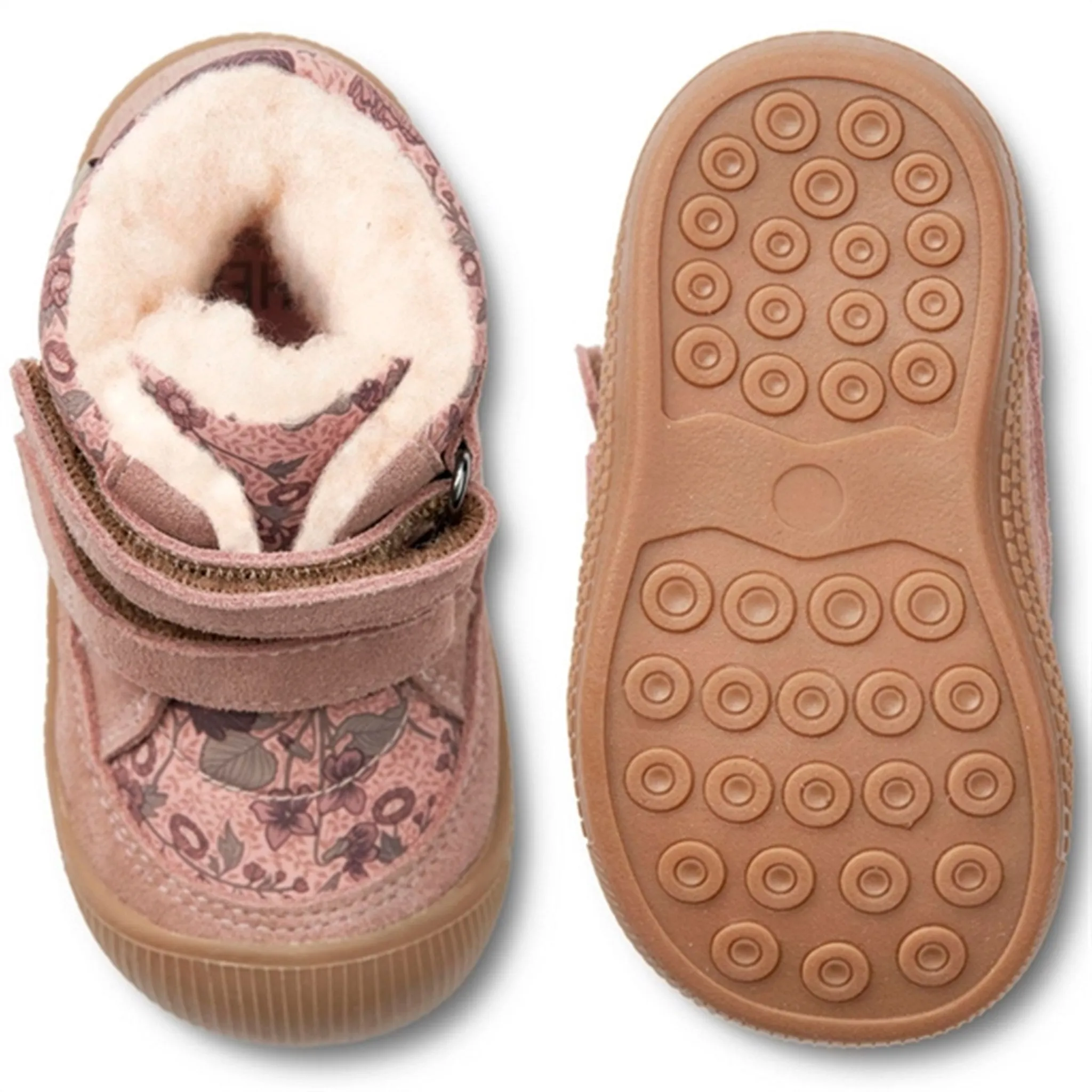 Snow-Trekking Shoes Cold Conditions Wheat Winter Boots Daxi Wool Tex Print Dusty Rouge