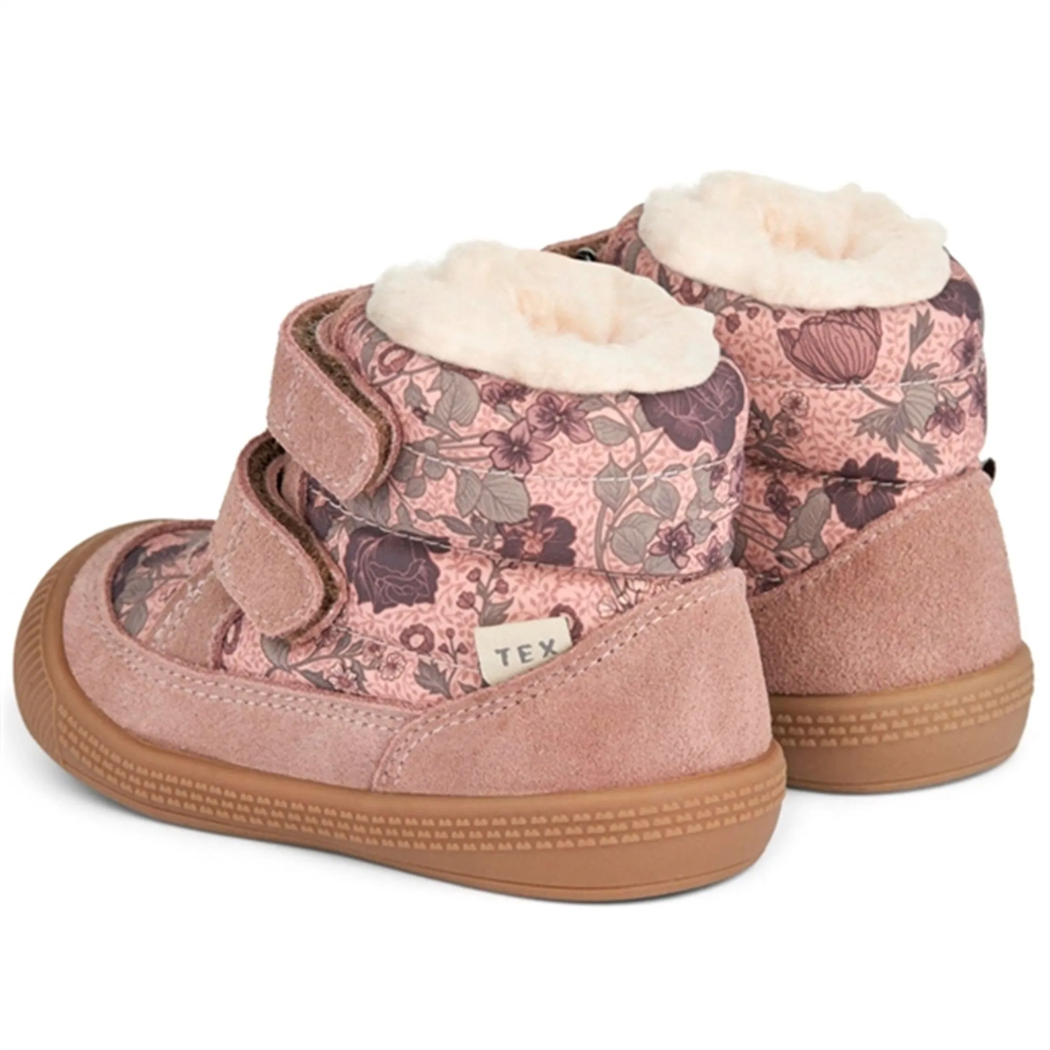 Frost Proof Wheat Winter Boots Daxi Wool Tex Print Dusty Rouge