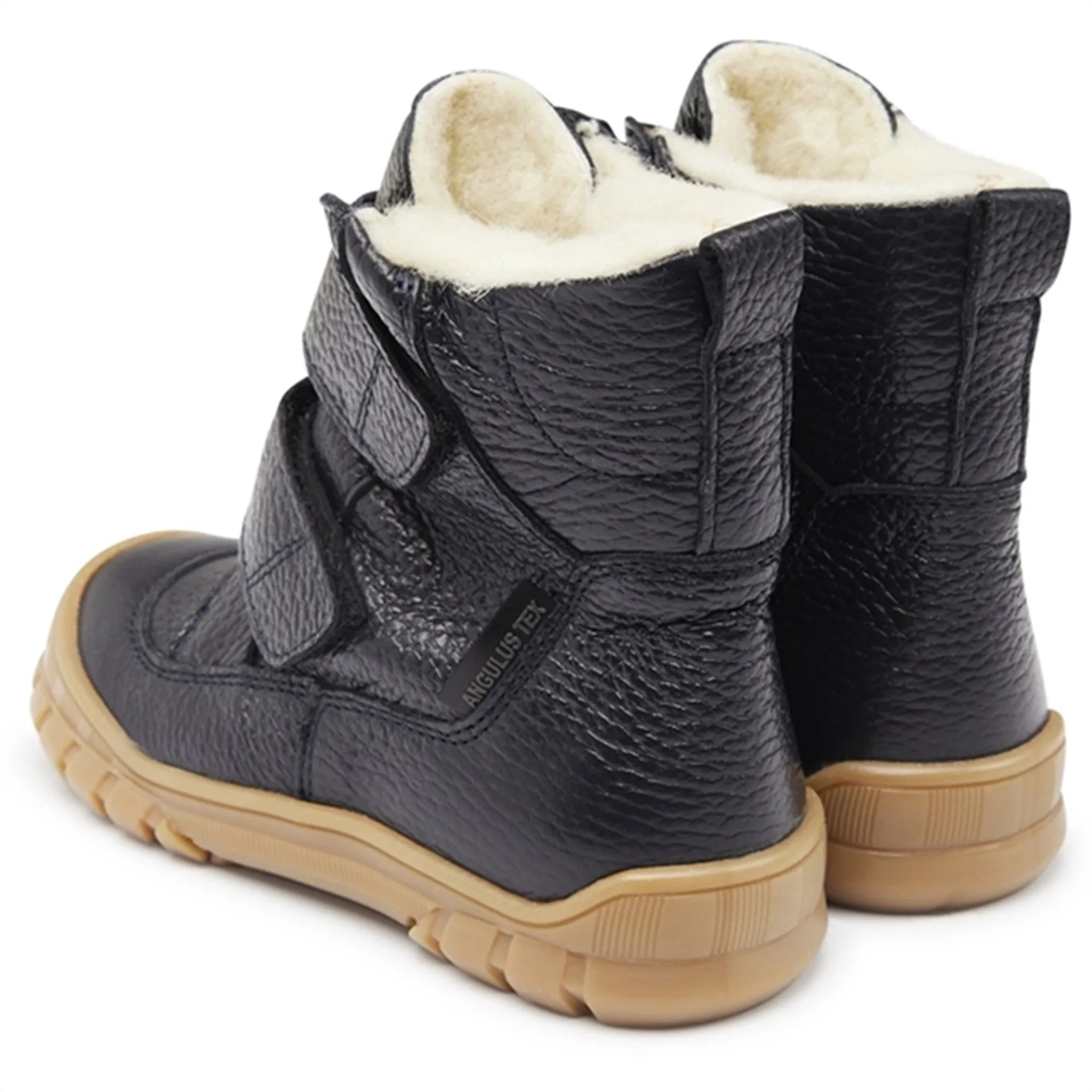 Angulus Tex-Boots With Velcro Navy Snow Movement