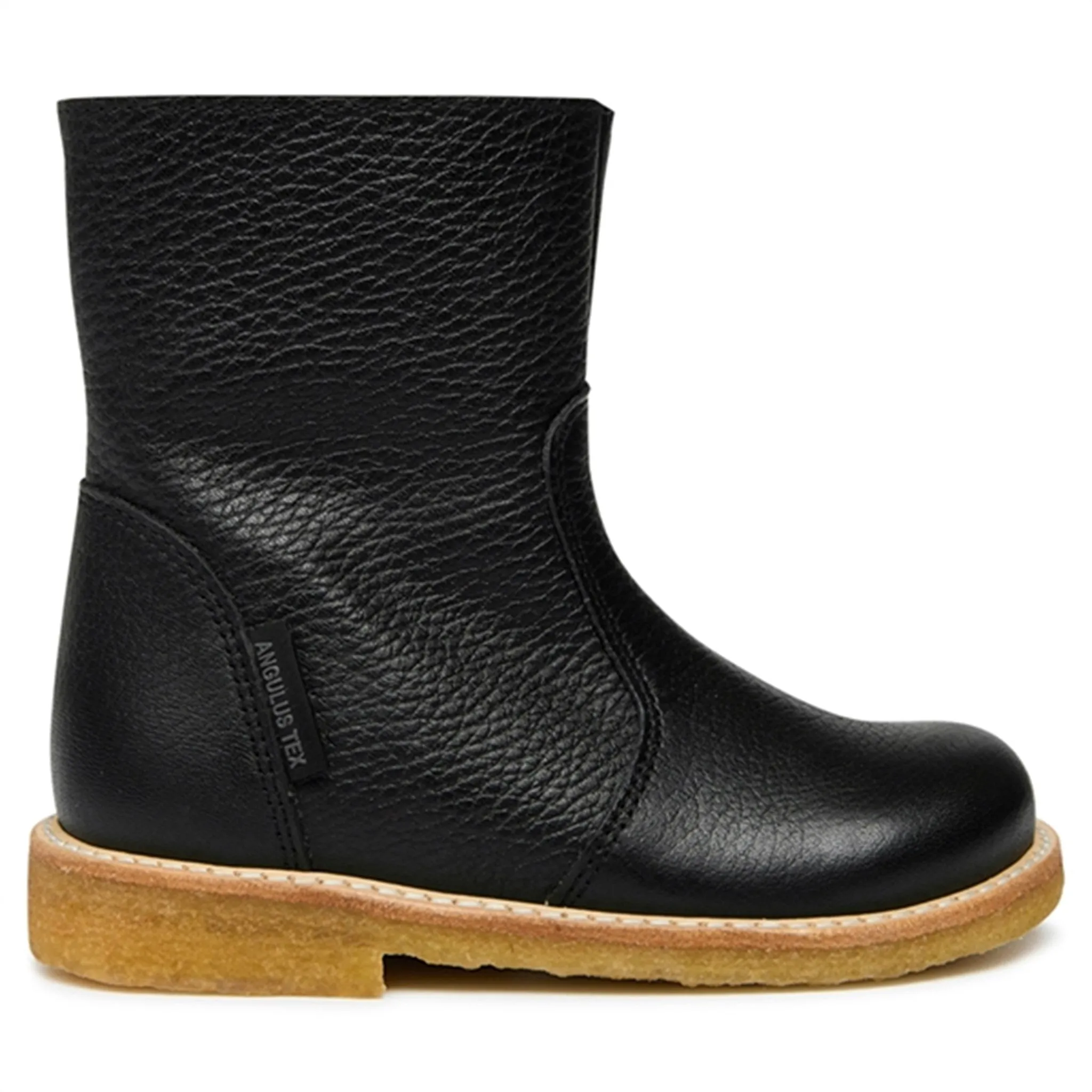 Angulus Basic Tex Boots w Zipper Black Snow Conditions