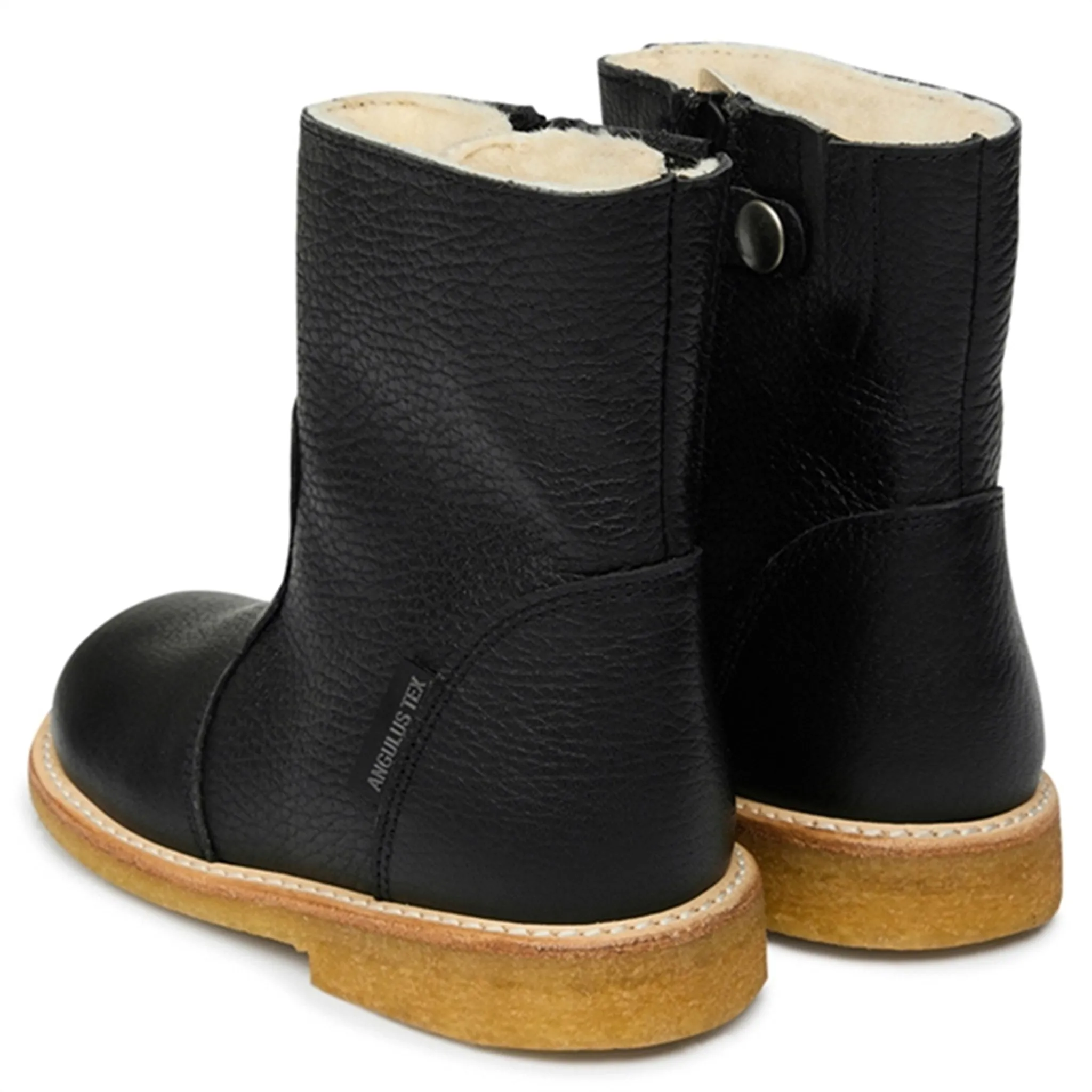 Weatherproof Winter Heavy Duty Boots Angulus Basic Tex Boots w Zipper Black