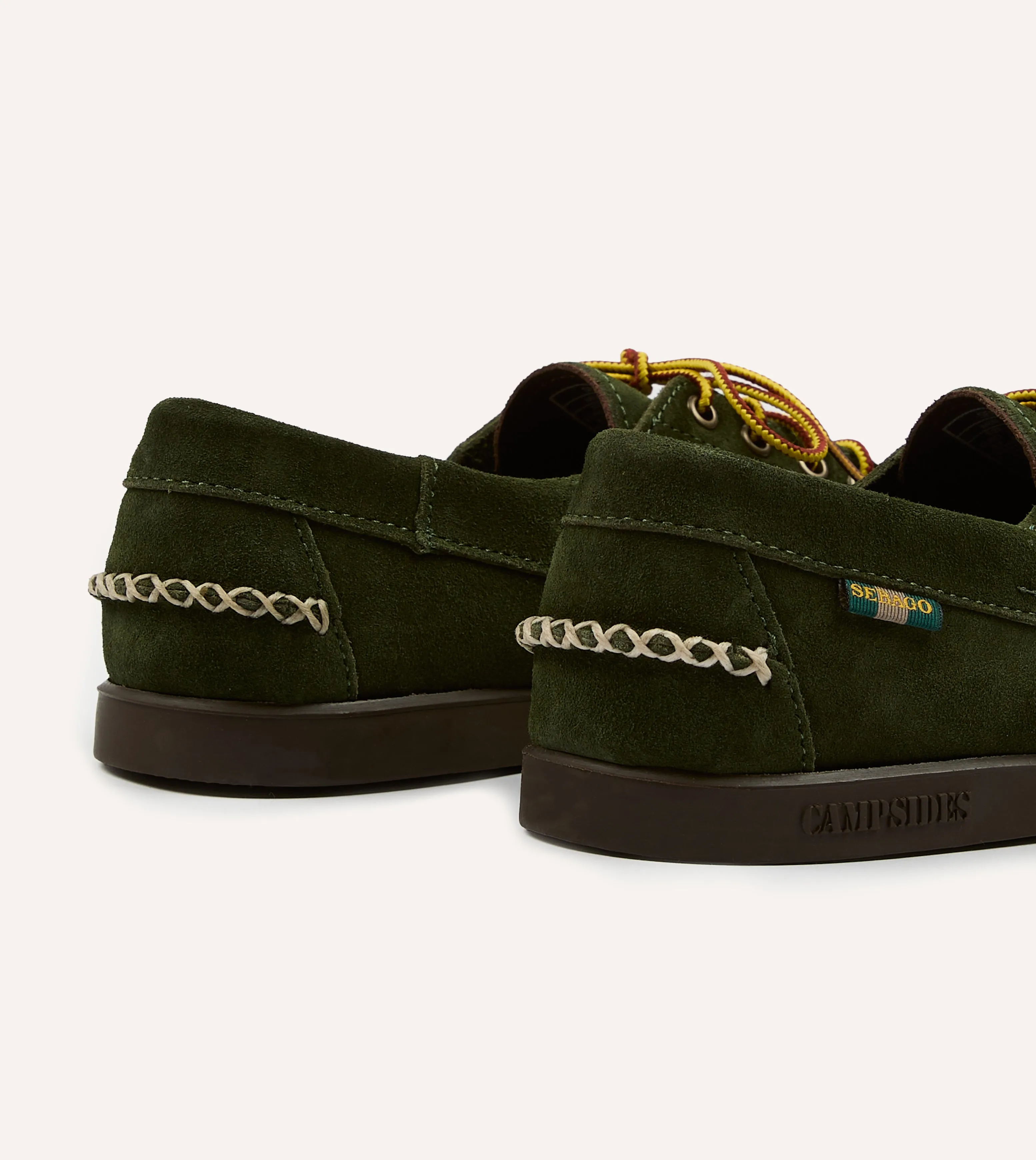 Drake's by Sebago Campsides Askook Kilt Green Suede Shoe Scandi Clean French Soft
