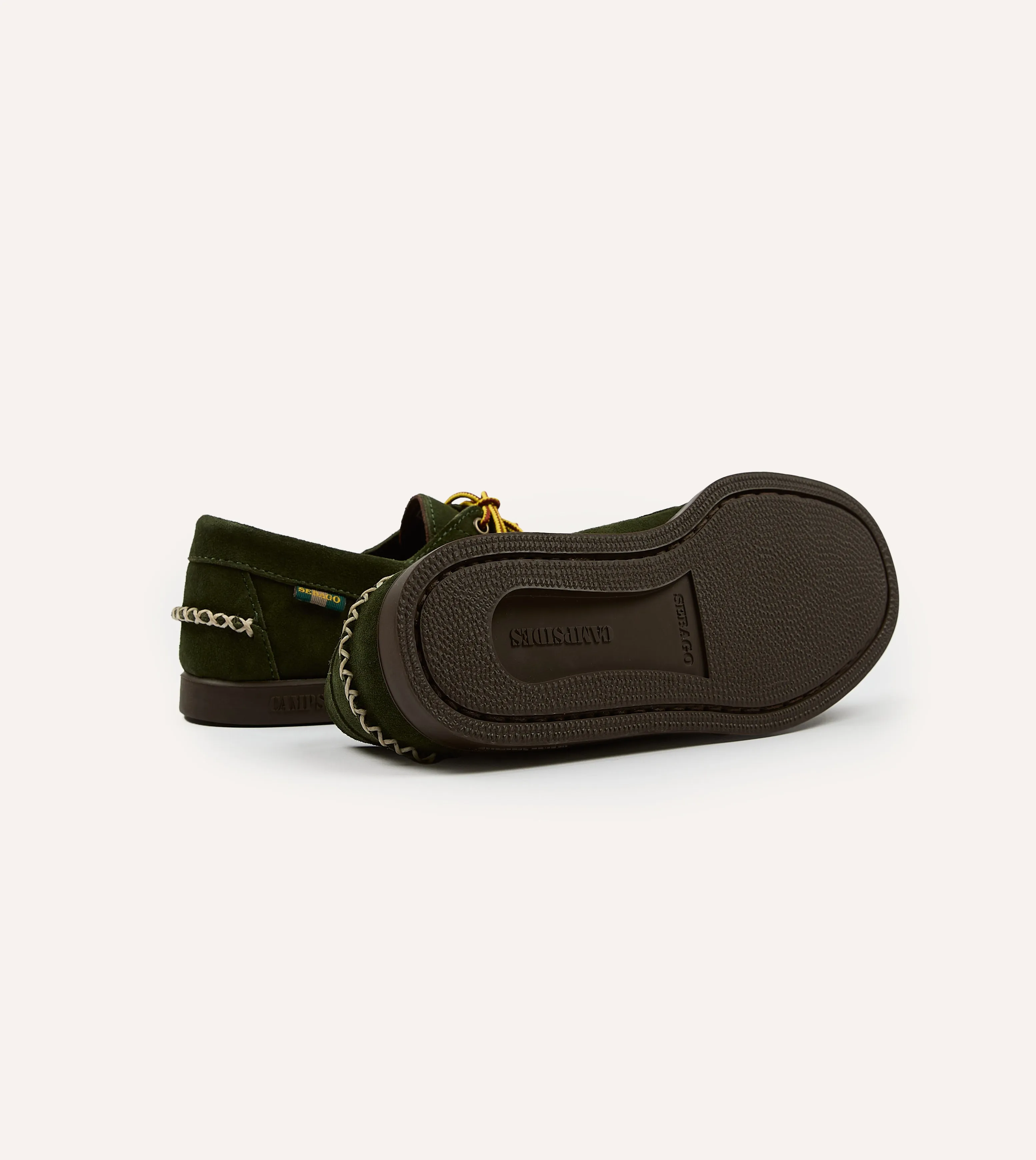 Drake's by Sebago Campsides Askook Kilt Green Suede Shoe Work