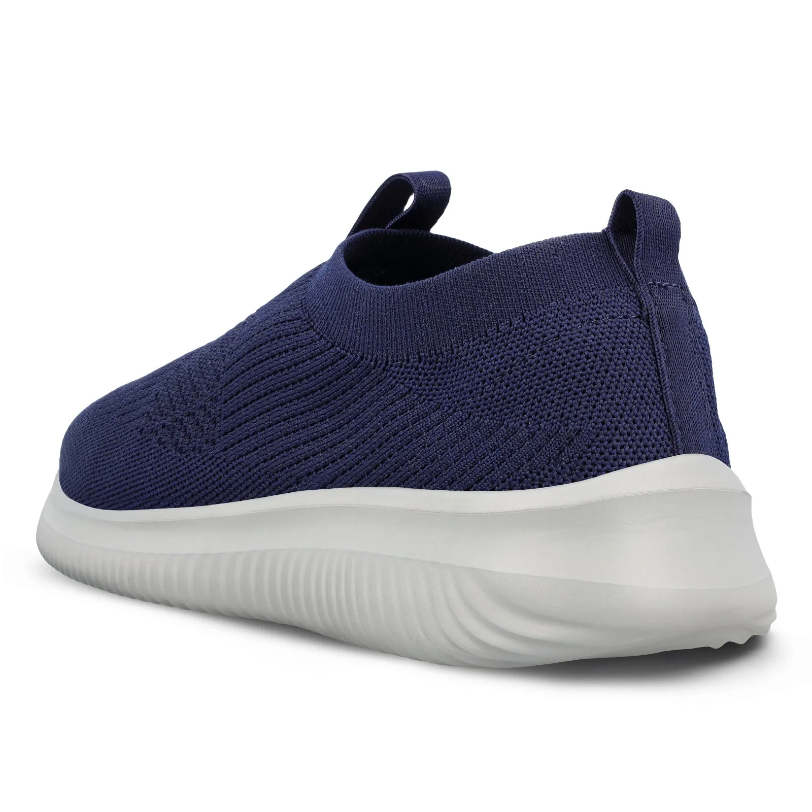 Everyday Slip On Easy Travel Men`s Slip-on Walking Shoes - WS9551 Navy Blue