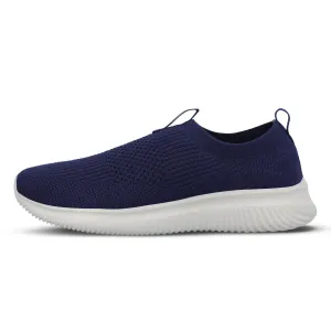 Men`s Slip-on Walking Shoes - WS9551 Navy Blue Comfy On The Move Shoes Quick Comfort Fit