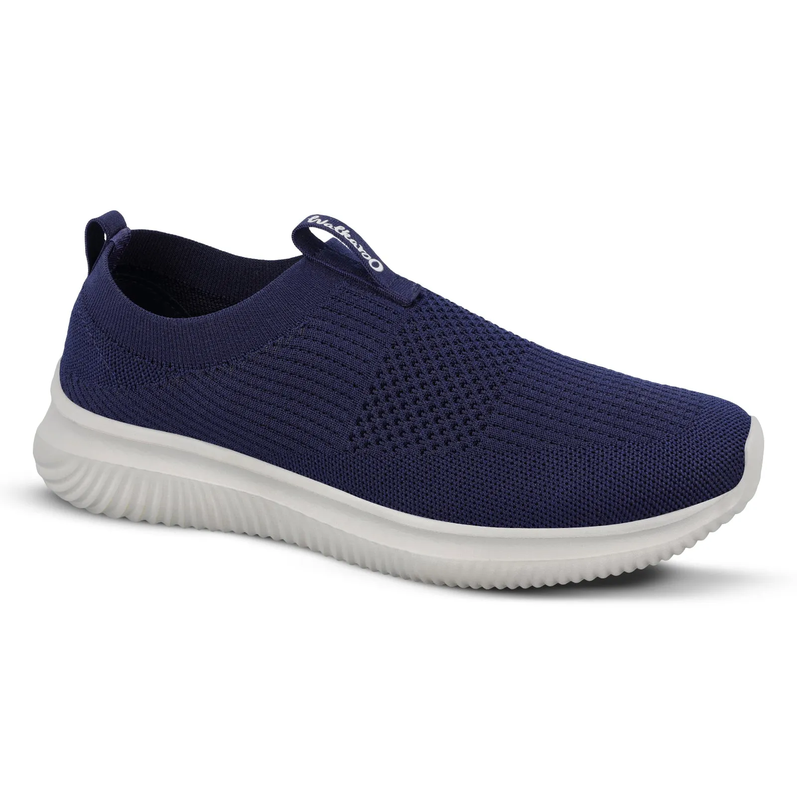 Comfy Flex Fit Men`s Slip-on Walking Shoes - WS9551 Navy Blue