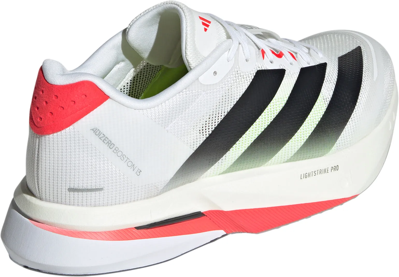 adidas Adizero Boston 13 Mens Running Shoes - White Kind Step Path Free