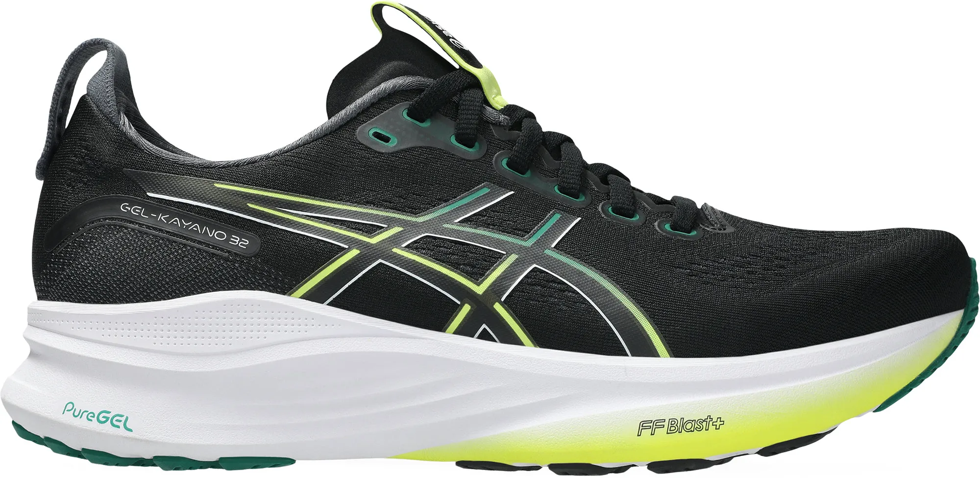 Feather Light Urban Stroll Comfort Slope Asics Gel Kayano 32 Mens Running Shoes - Black