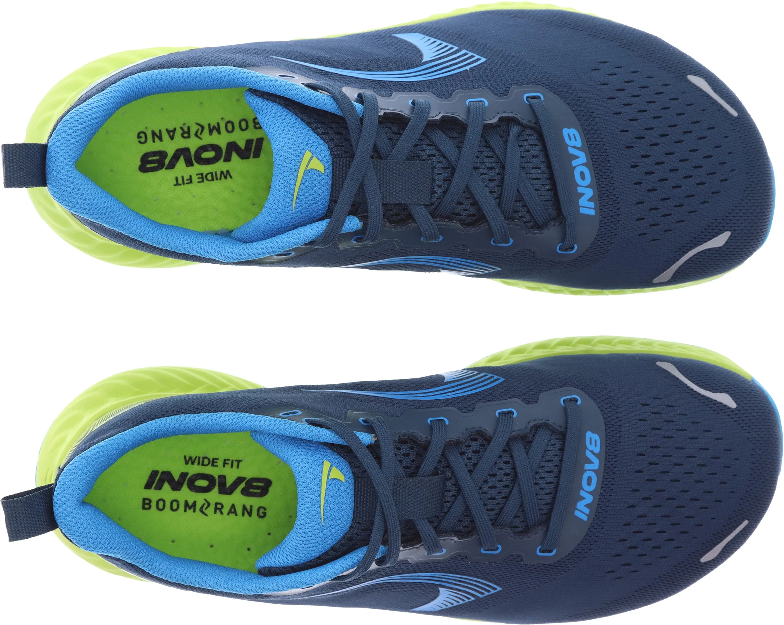 Spanish Bold quick dry Inov8 RoadFly WIDE FIT Mens Running Shoe - Blue