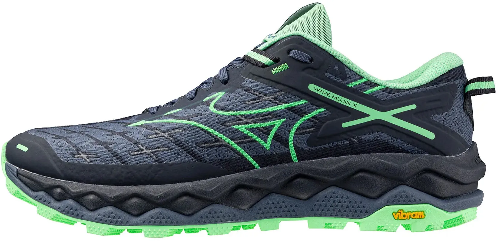 Light Run Foam Base Mizuno Wave Mujin 10 Mens Trail Running Shoes - Blue