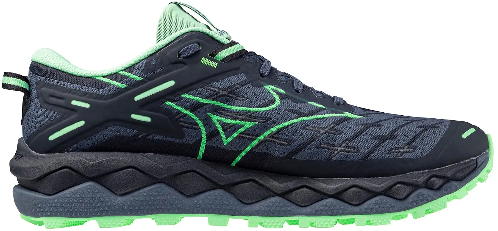 Mizuno Wave Mujin 10 Mens Trail Running Shoes - Blue All Terrain Urban Walkers