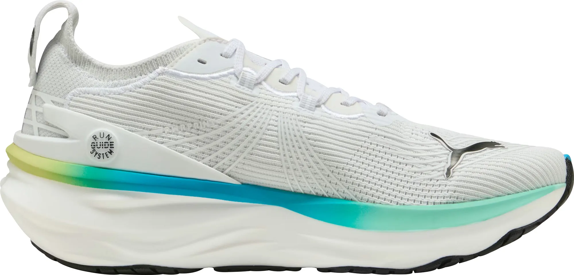 Water Edge Rubber Outsole Puma ForeverRun Nitro 2 Mens Running Shoes - White