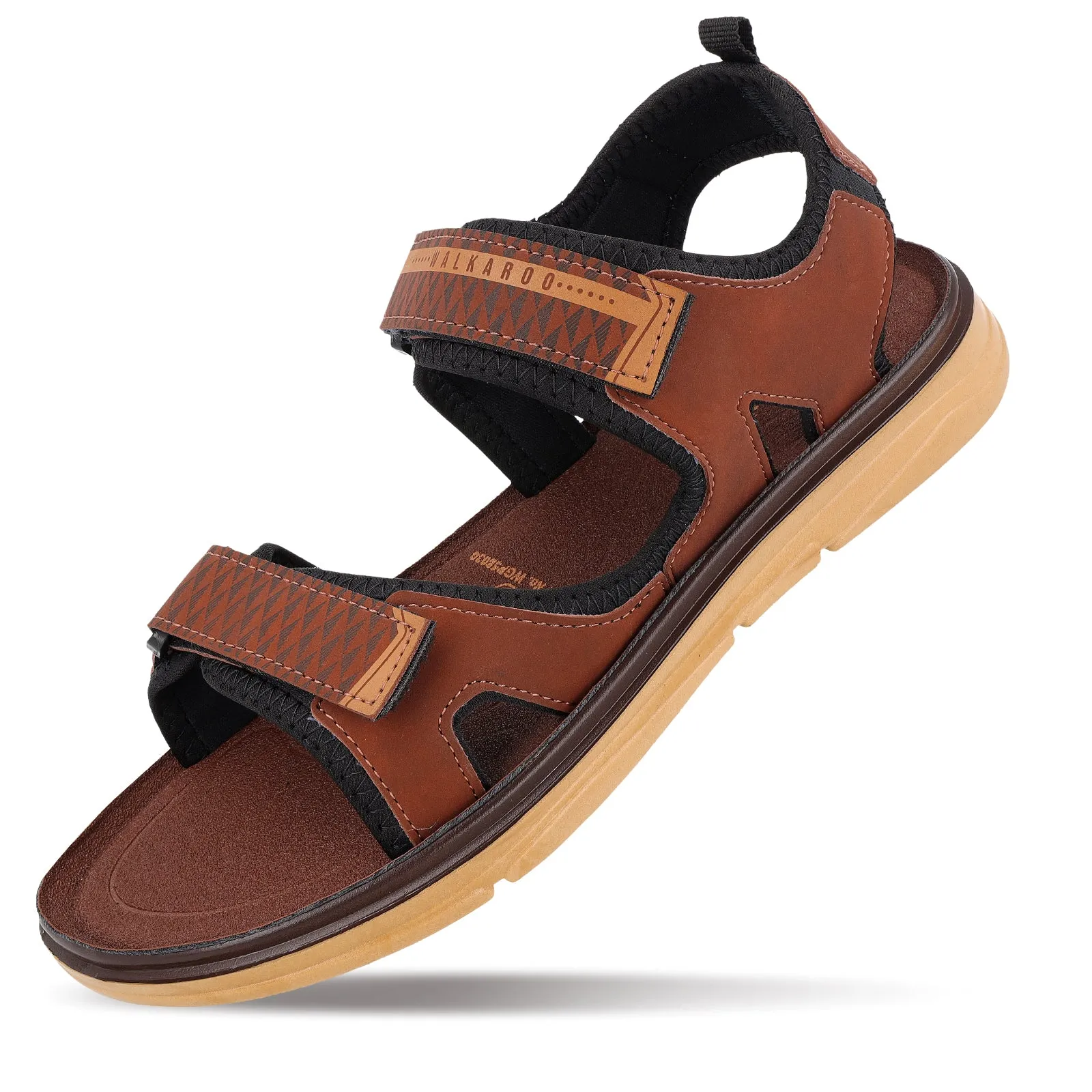 Men's Daily Wear Sports Sandals - WGP58030 Barn Red Boardwalk Glam Breathable mesh