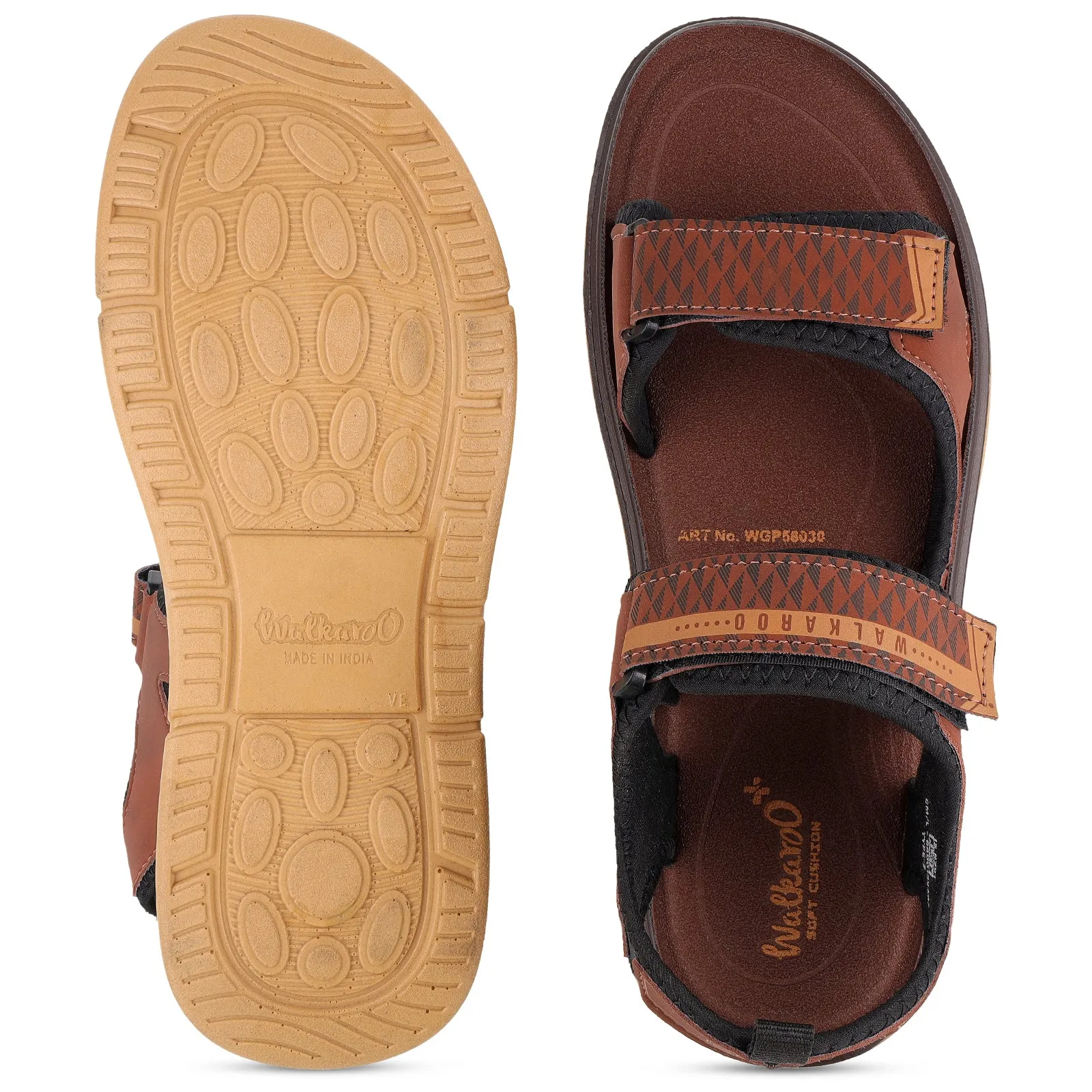 Casual Footwear for Every Day Flight Day Men's Daily Wear Sports Sandals - WGP58030 Barn Red