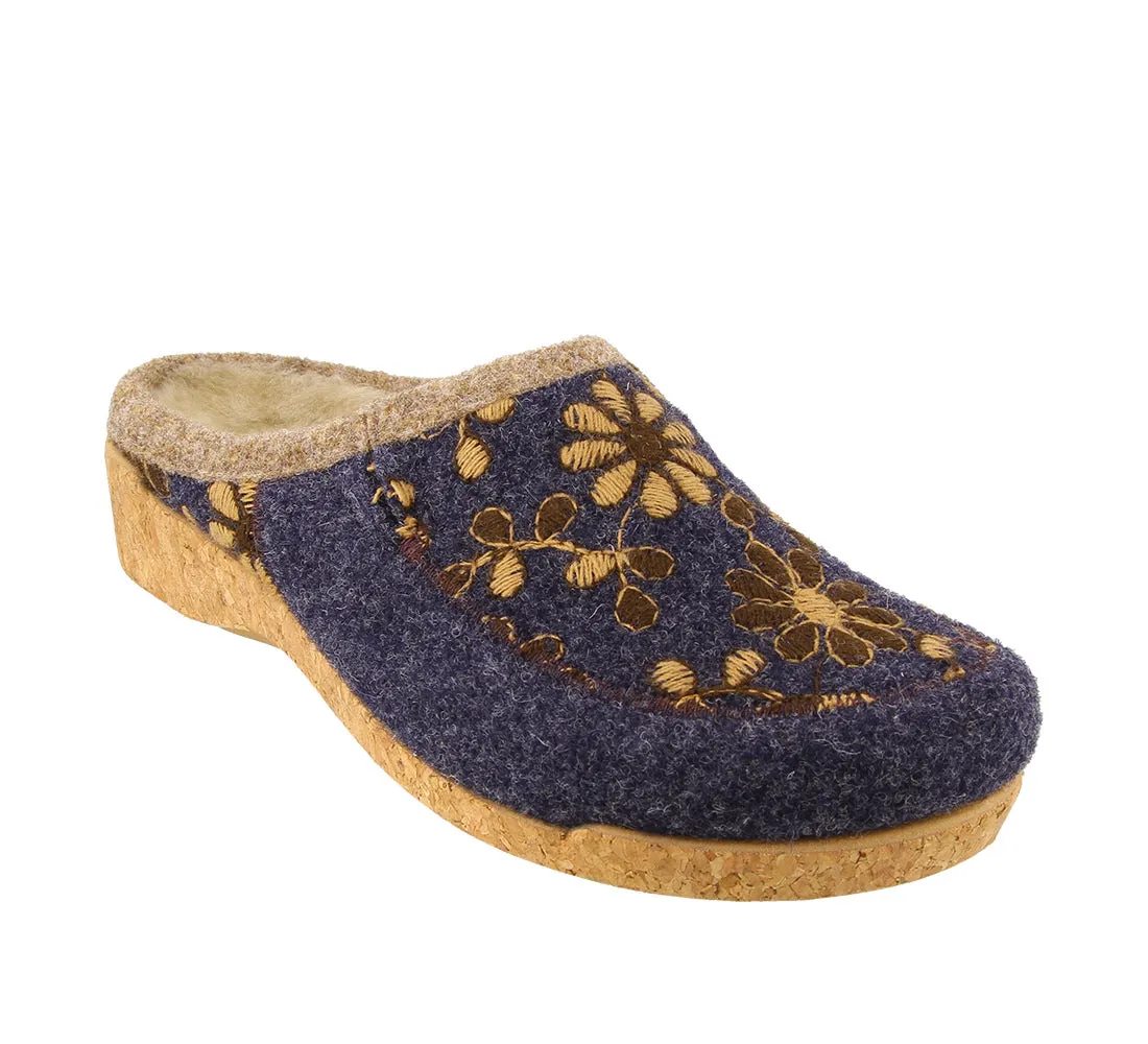 Soft Cushioning Shoes Comfortable Travel Sandals Woolderness - Navy