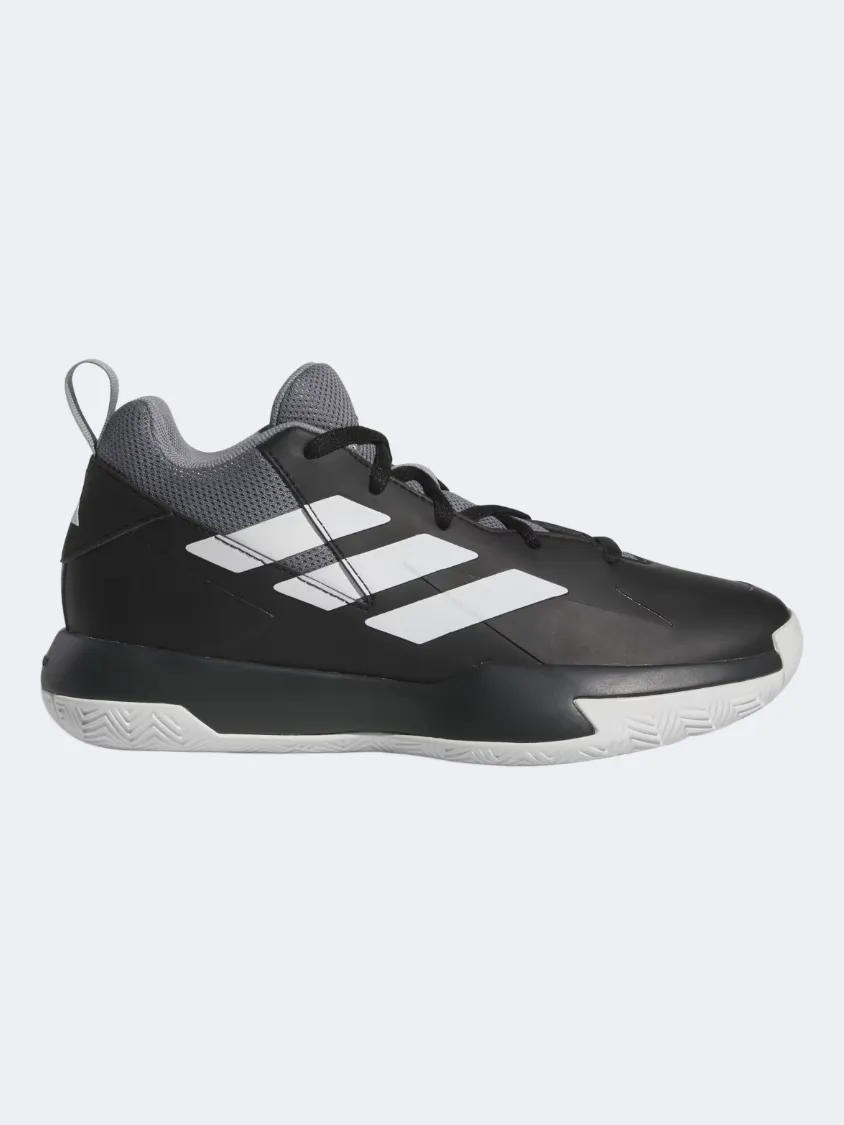 Adidas Cross Em Up Select Gs Basketball Shoes Black/White/Grey AntiOdor Compression Molded Midfoot