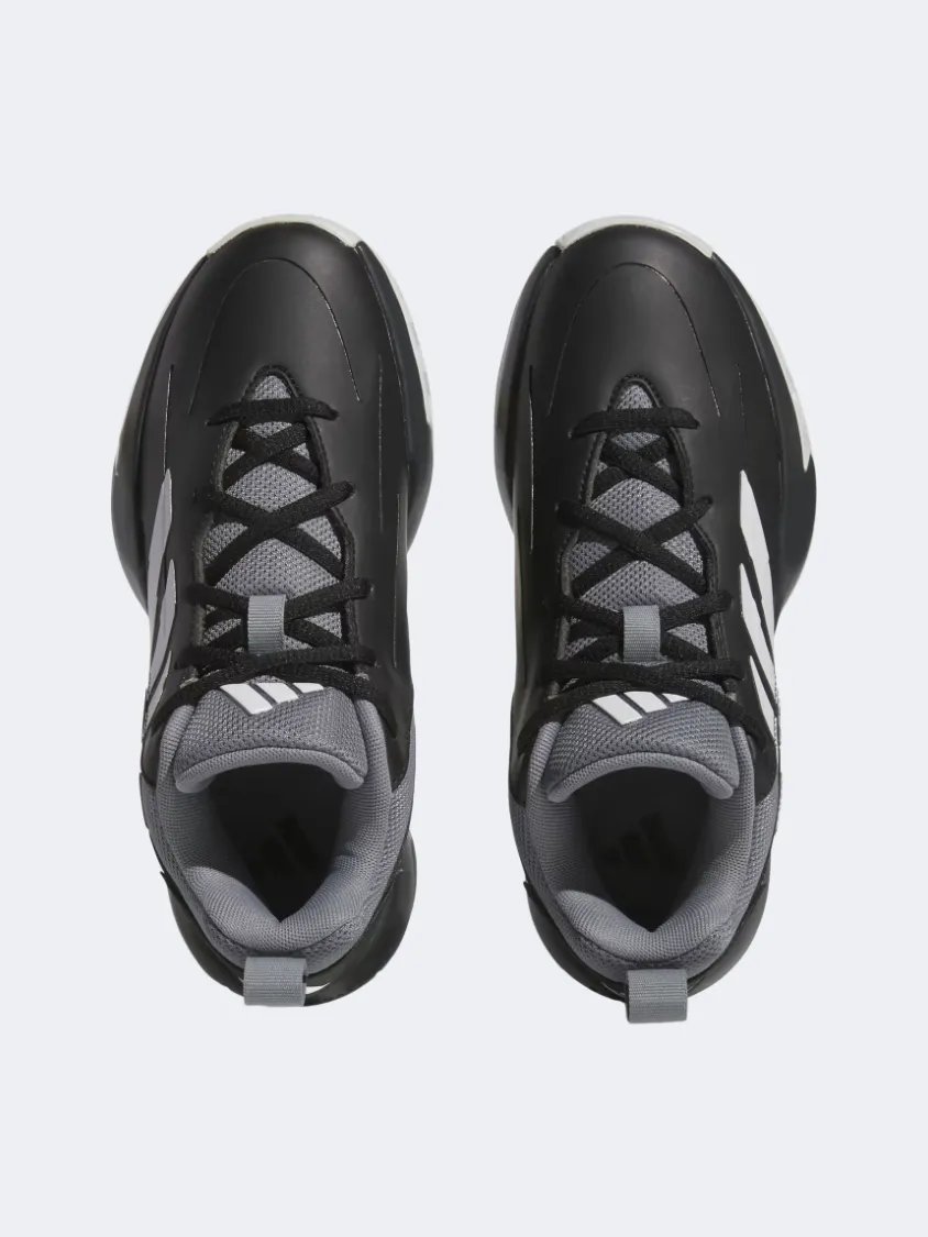 Trendy Adidas Cross Em Up Select Gs Basketball Shoes Black/White/Grey