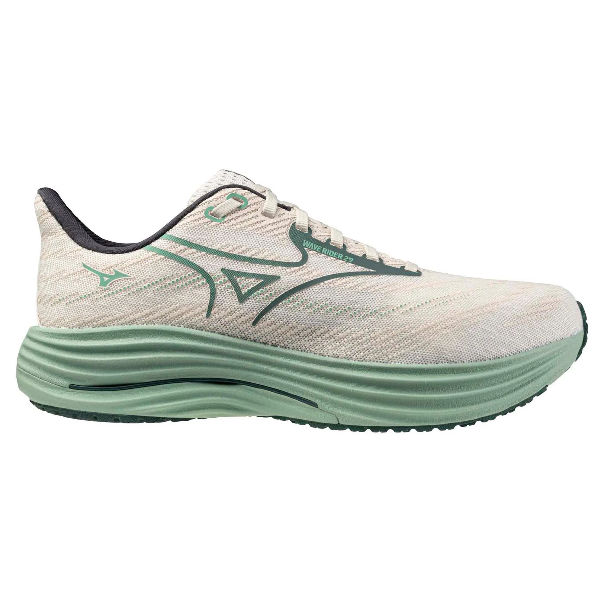 running in a 10K shoes heel - cup support Wave Rider 29 Men's Running Shoes (Wide)