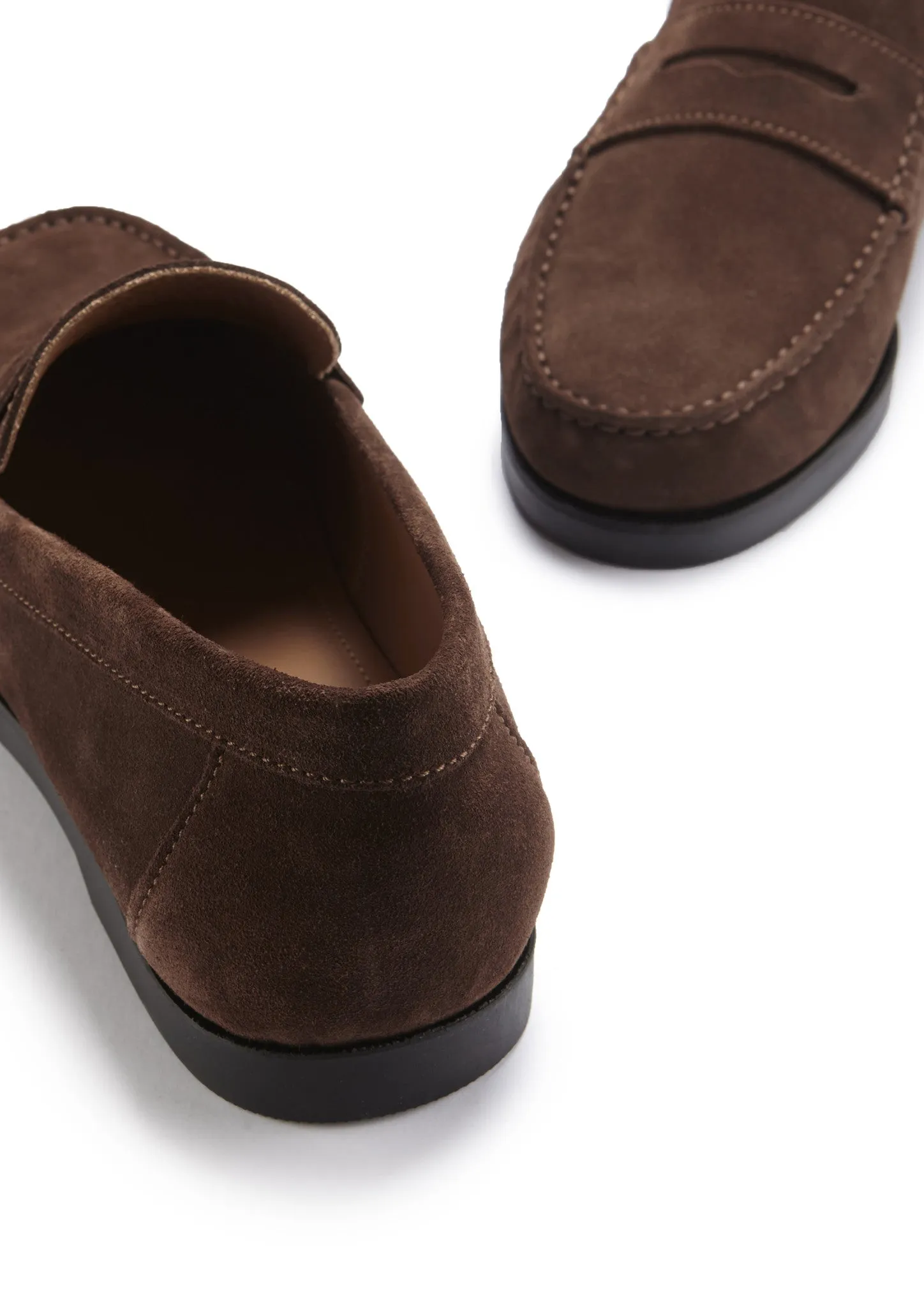 Boat Loafers, brown suede Sharp Profile Feel Good
