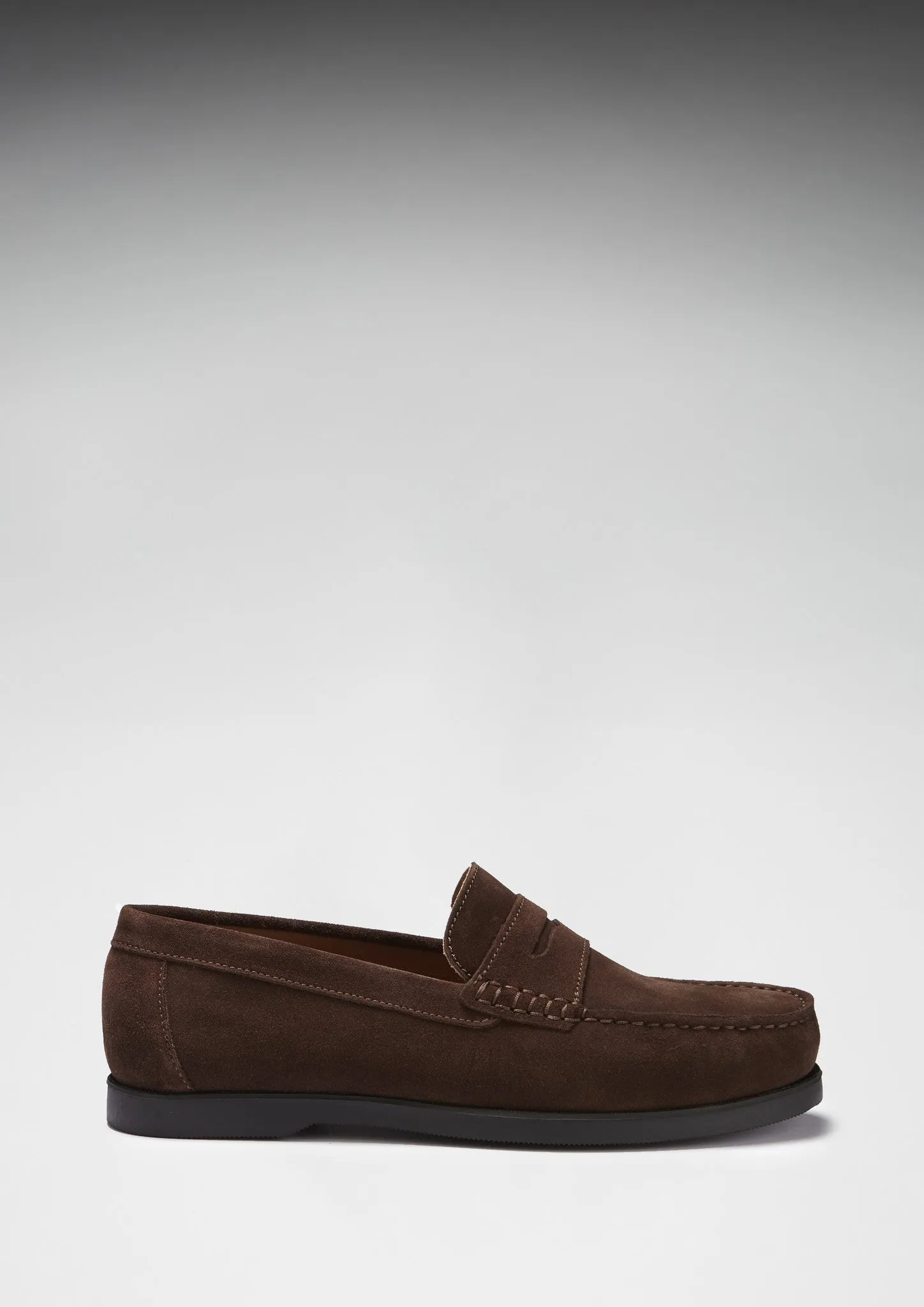 Boat Loafers, brown suede slow walk