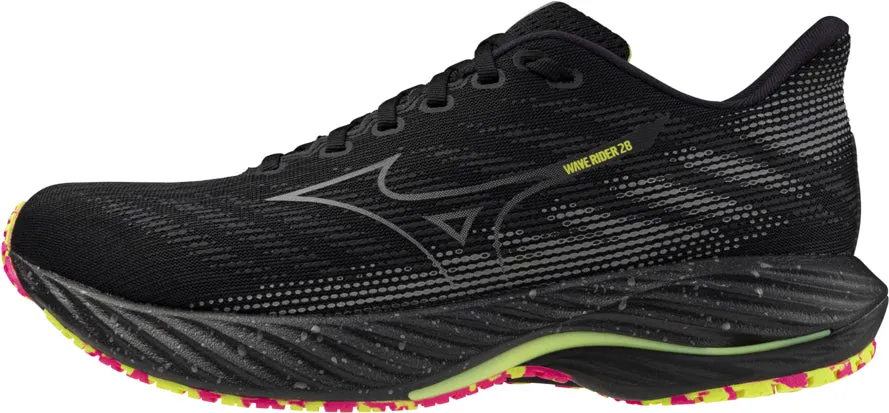Mizuno Wave Rider 28 Running Shoes - Black Dual Tone