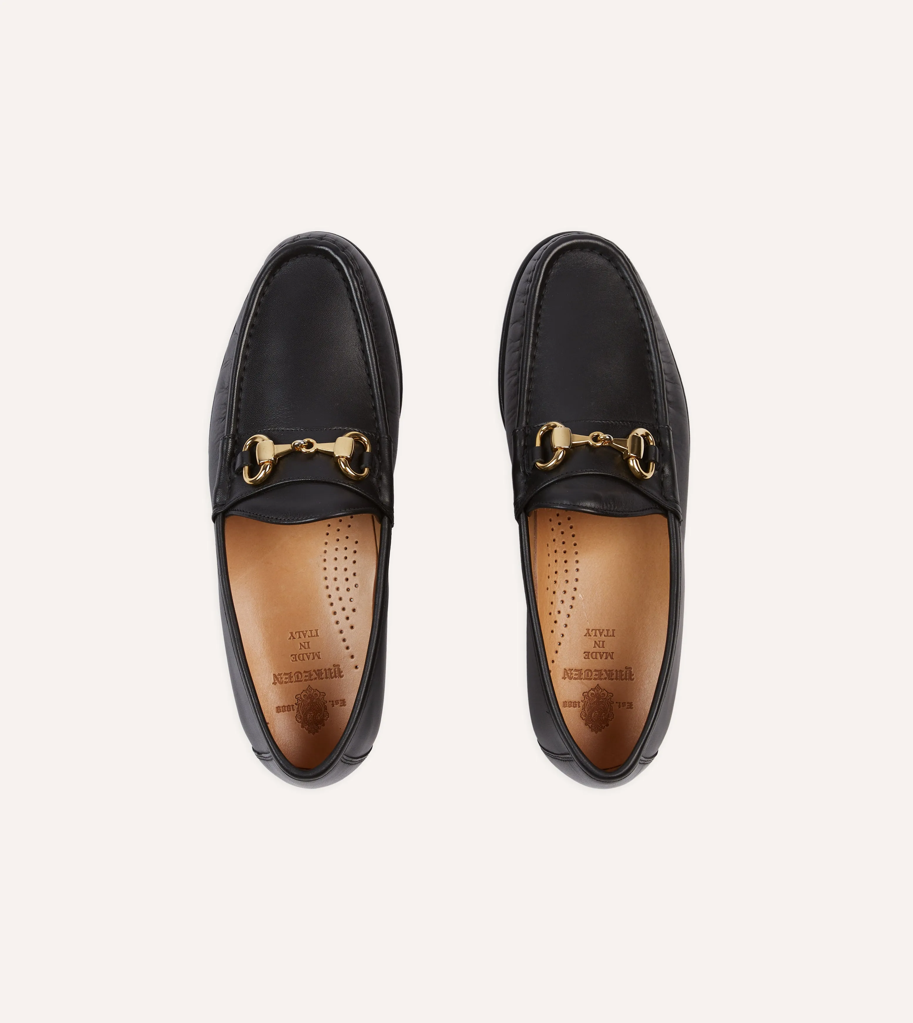 Planet Mood Street Mood Yuketen Moc Ischia Black Leather Bit Loafer