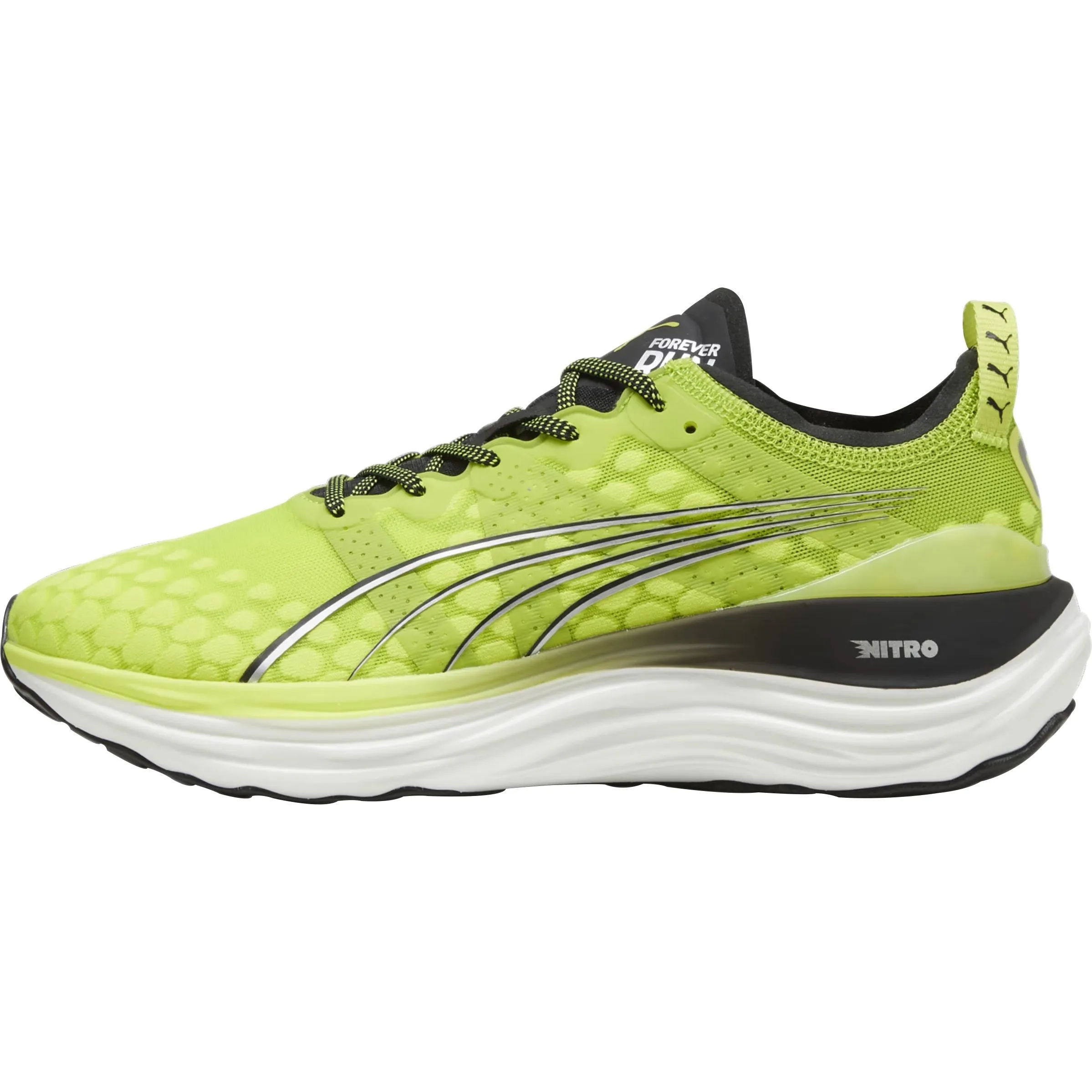 Puma ForeverRun Nitro Mens Running Shoes - Yellow Anti Odor Urban Stroll Comfort