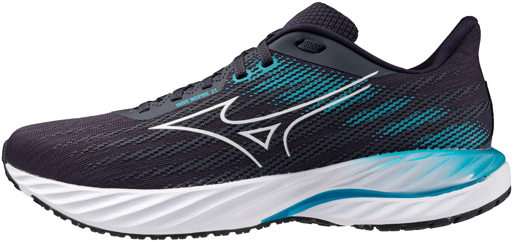 Mizuno Wave Inspire 21 Mens Running Shoes - Grey Balance Core