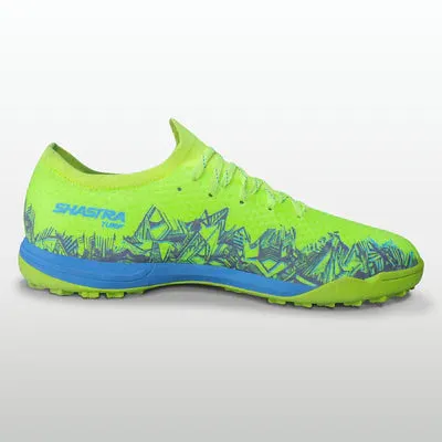 Fast Turn Match Mode Nivia Shastra Turf Football Shoes for Men (Green)