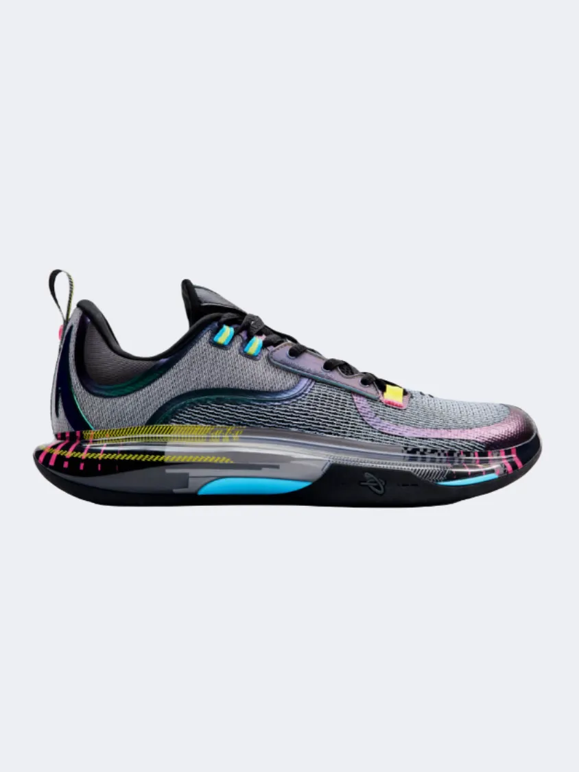 Hypoallergenic Lining All Day Response Anta Gh5 Men Basketball Shoes Black/Blue