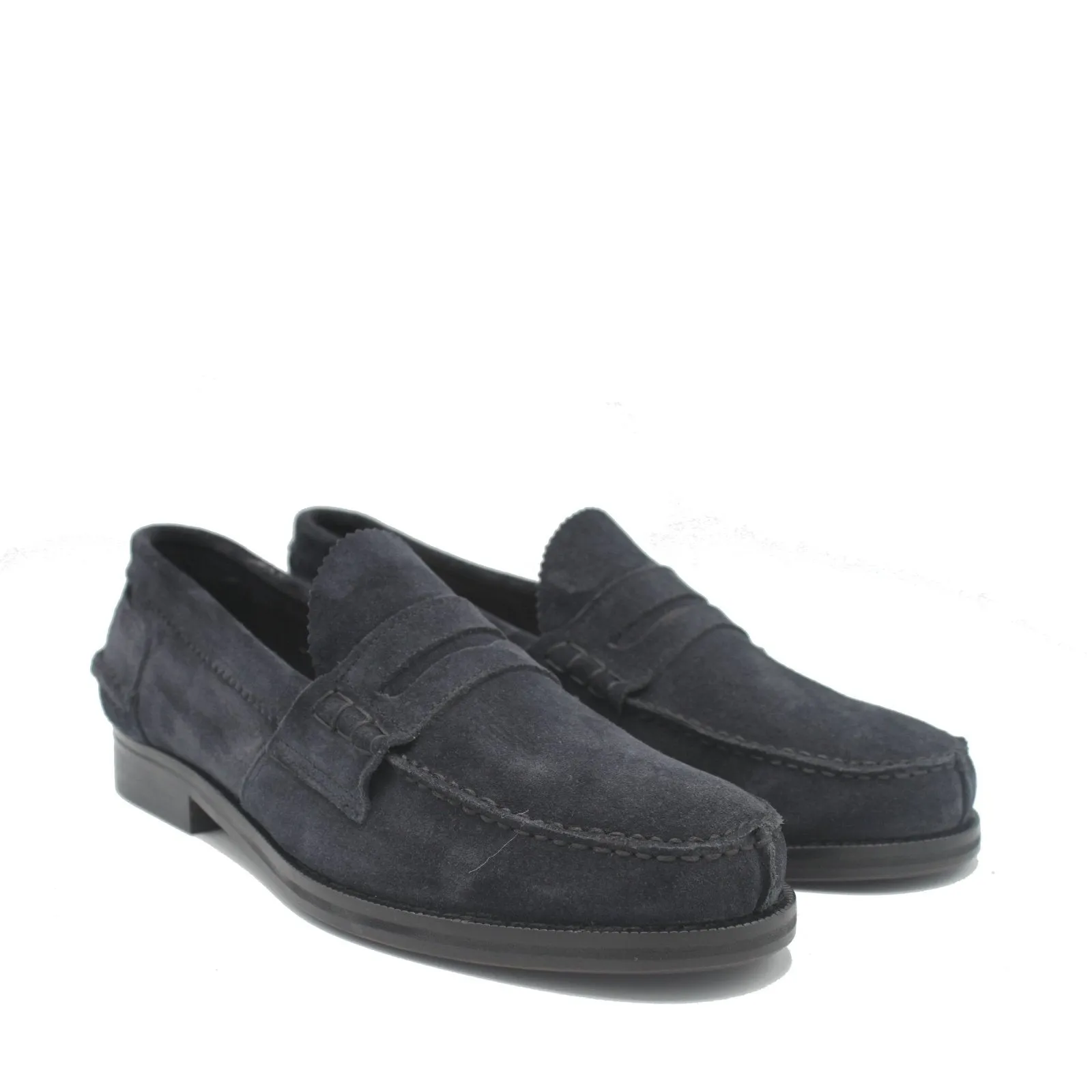 PENNY LOAFER NAVY SUEDE Fashion Forward Hold Sure