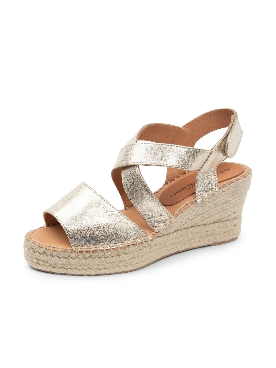 Neutral Base Penny Criss-Cross Espadrille