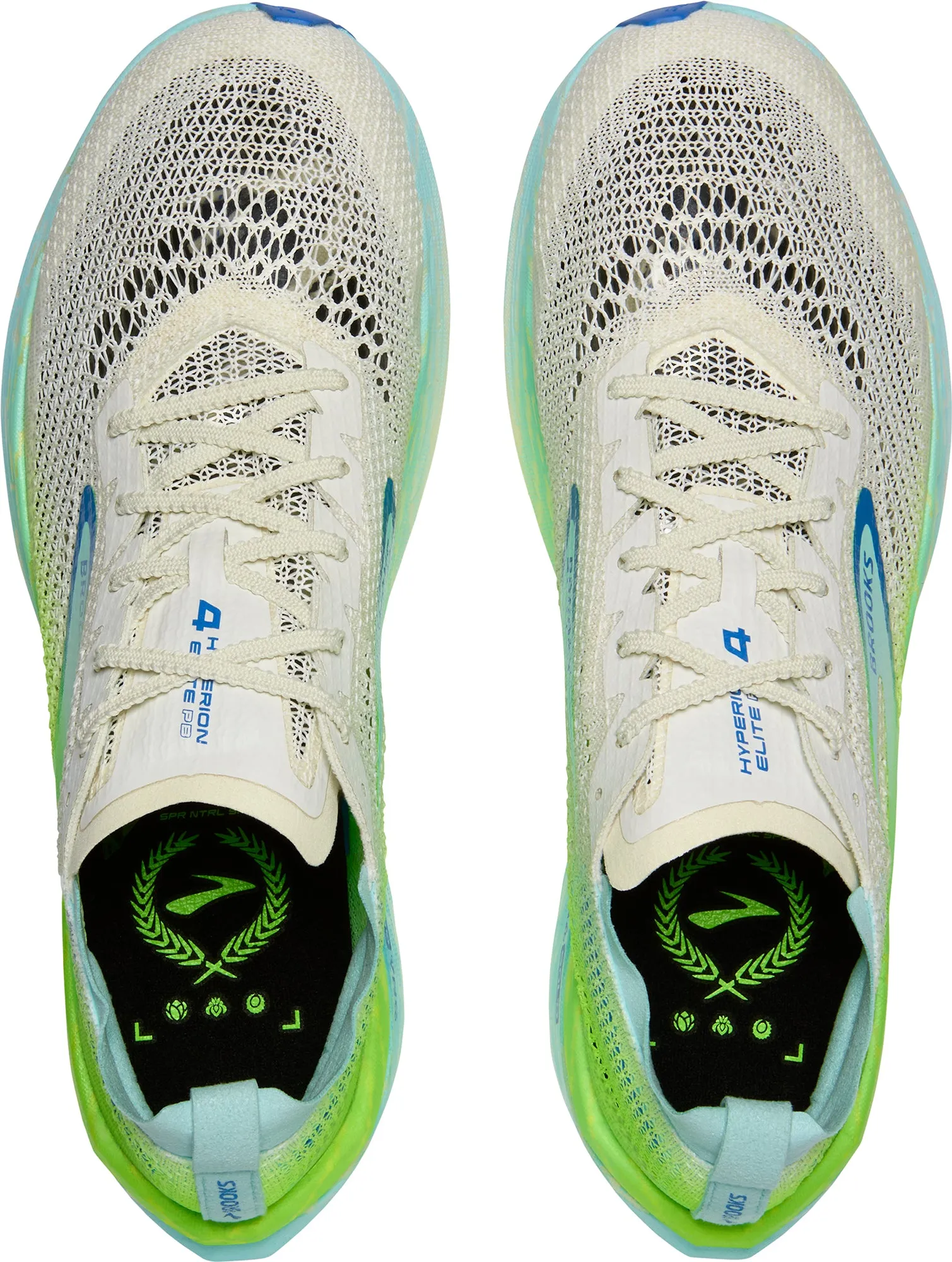Leather Upper Work Ready Brooks Hyperion Elite 4 PB Running Shoes - Blue