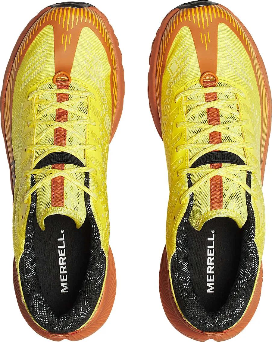 Long Move Merrell Agility Peak 5 GORE-TEX Mens Trail Running Shoes - Yellow