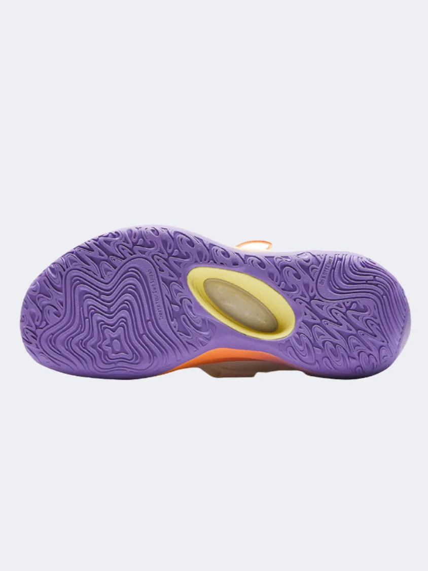 Anta Splash 6 Men Basketball Shoes Beige/Orange Structured Flex Area