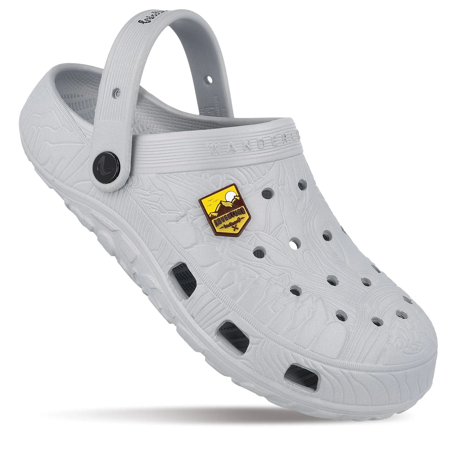 Adjustable Men's Clogs  - WC8801 Light Grey