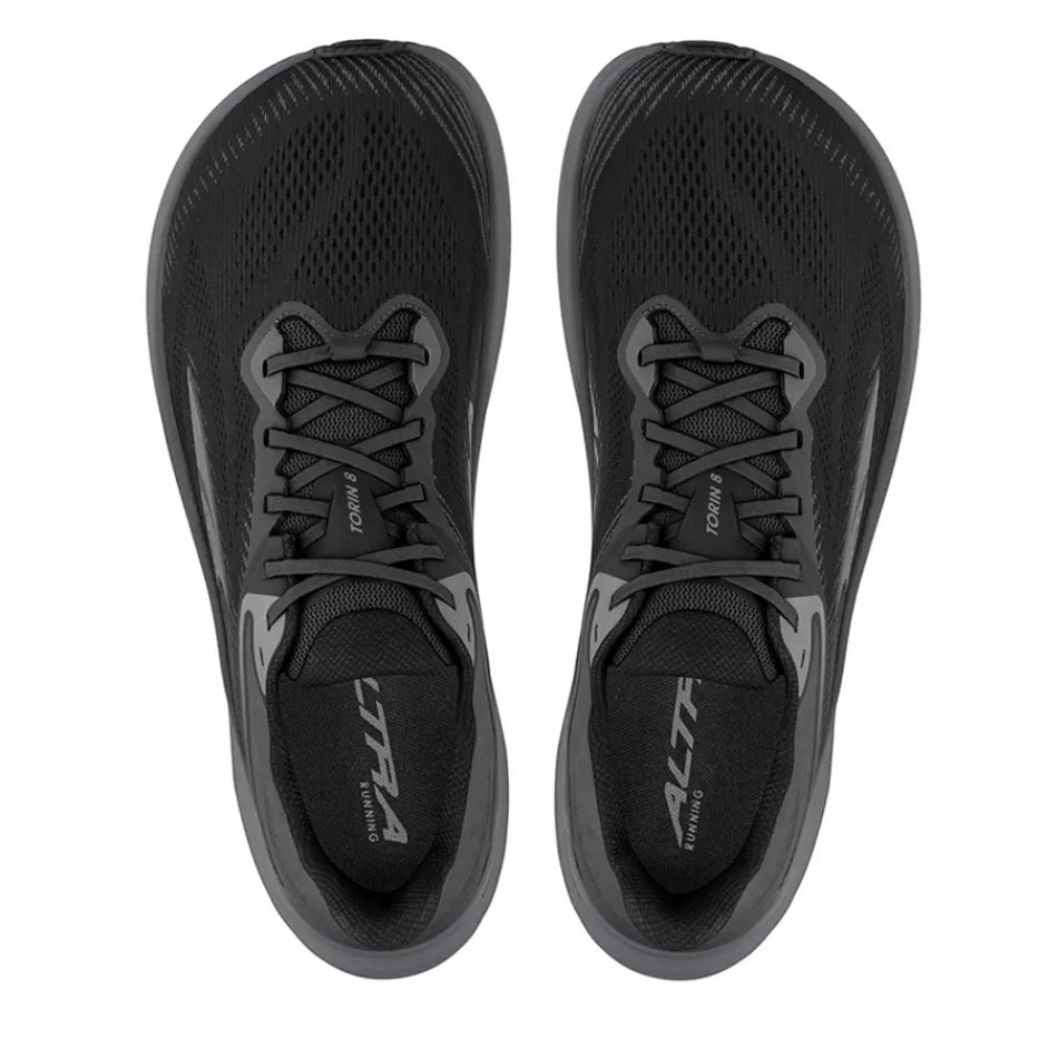 Altra Torin 8 Men's Running Shoes in Black SS25 polo shoes StretchMesh