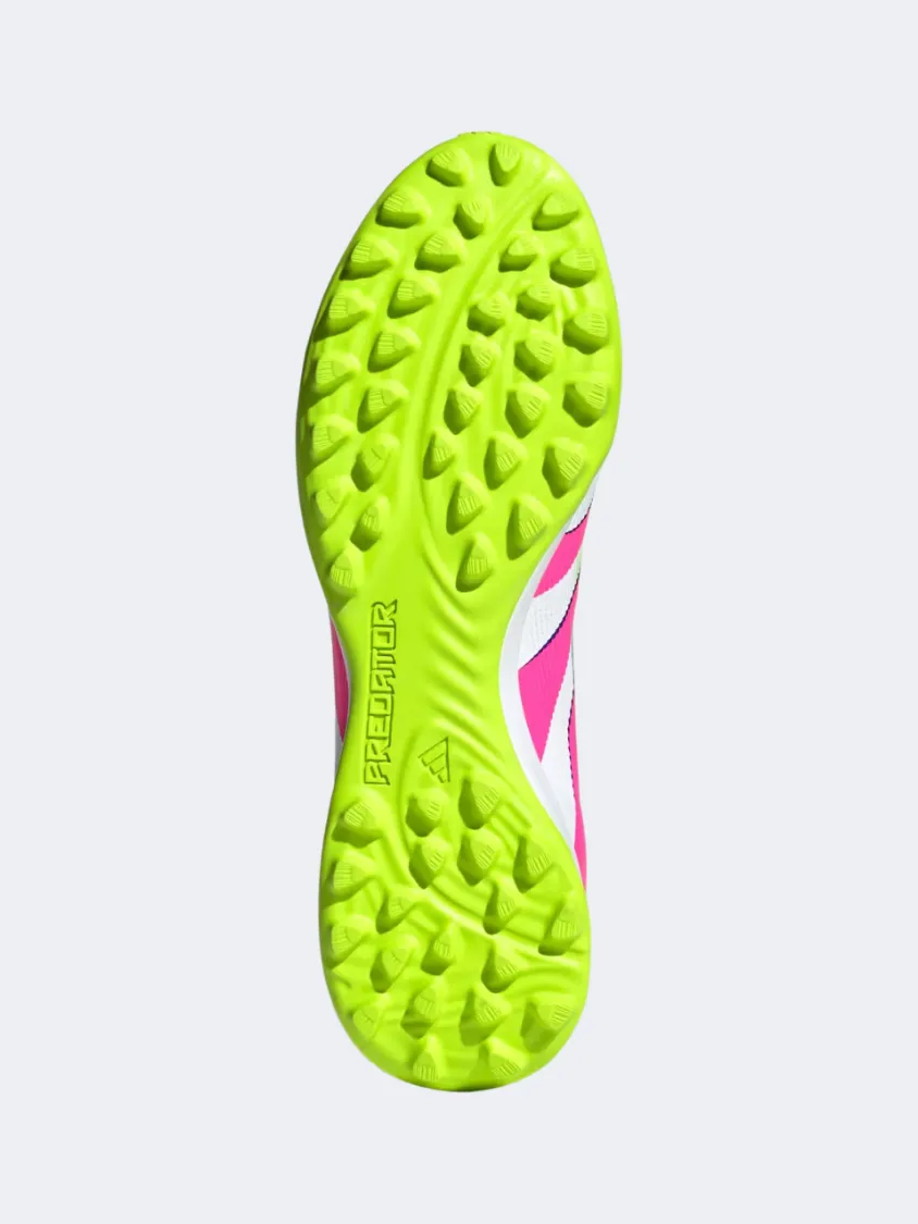 Adidas Predator League Tf Men Football Shoes White/Pink/Lemon Locked Down