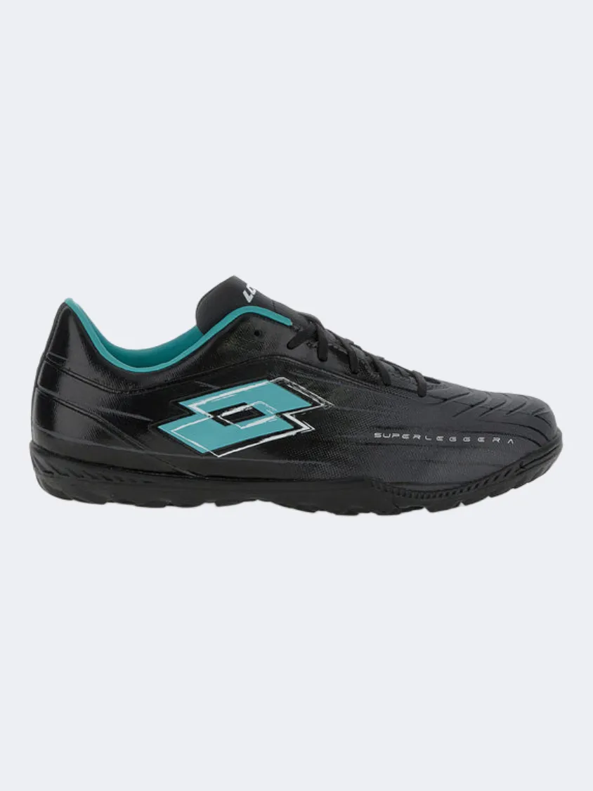 Pressure Comfort Field Ready Lotto Solista 700 Ix Turf Men Football Shoes Black/Blue