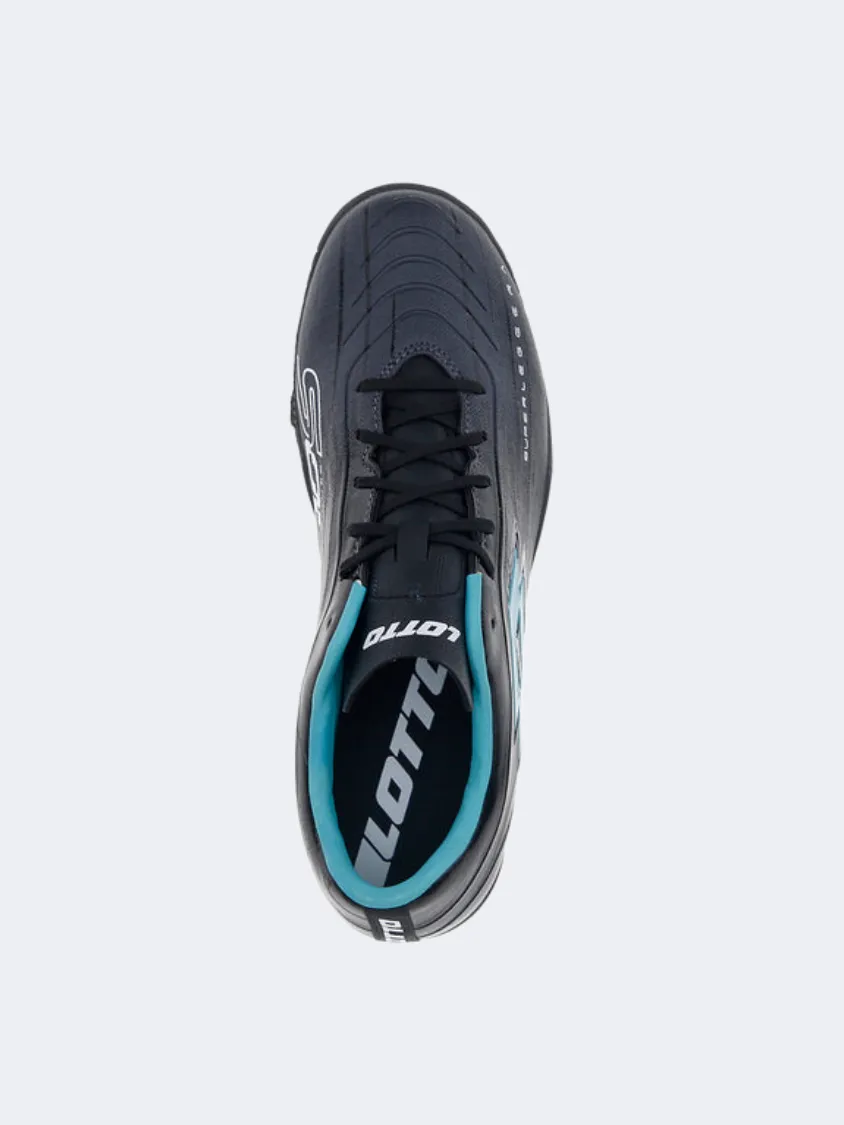 Heel Cushion Lotto Solista 700 Ix Turf Men Football Shoes Black/Blue